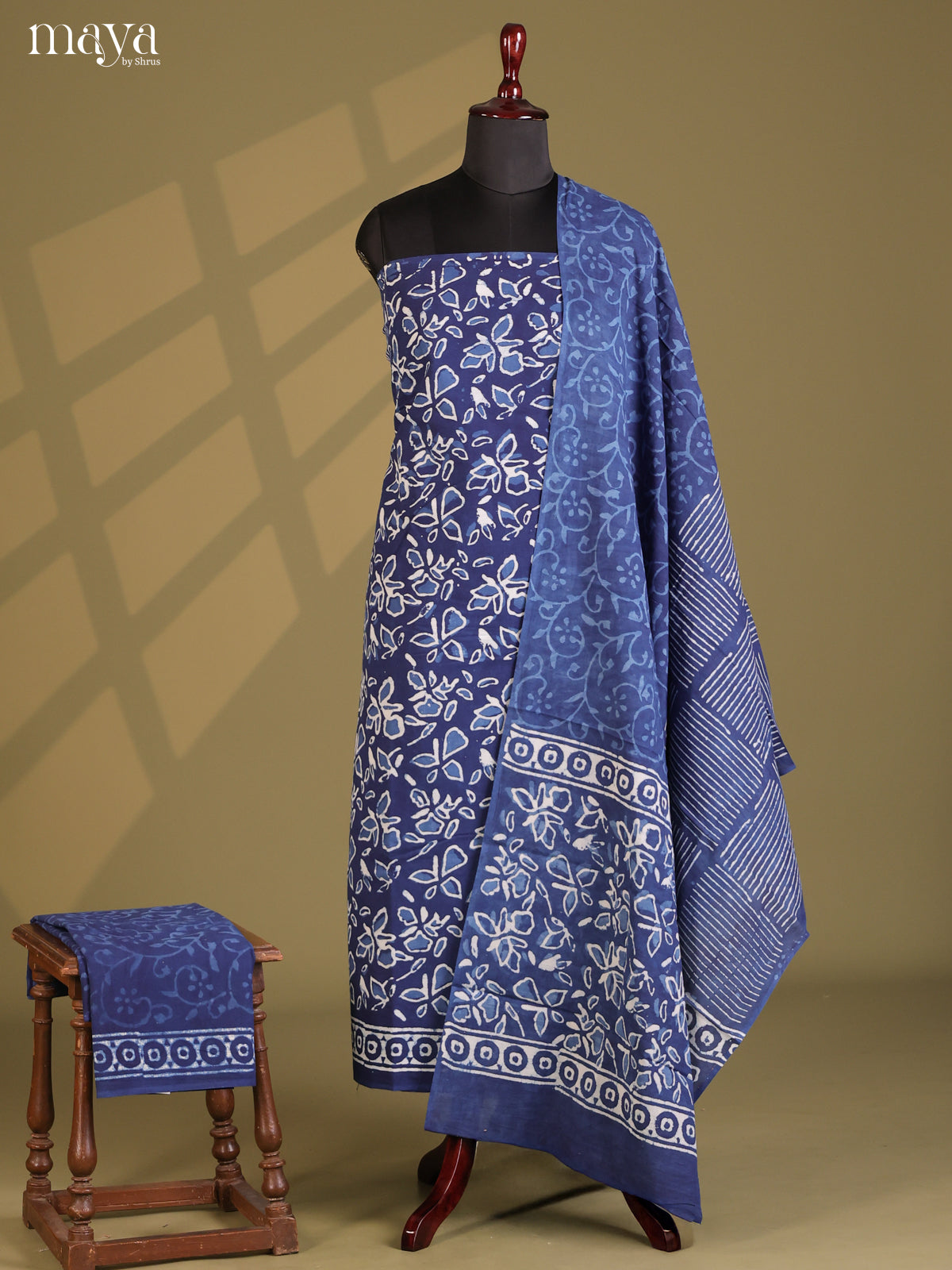 Blue - Cotton salwar - Shop on Shrus.com