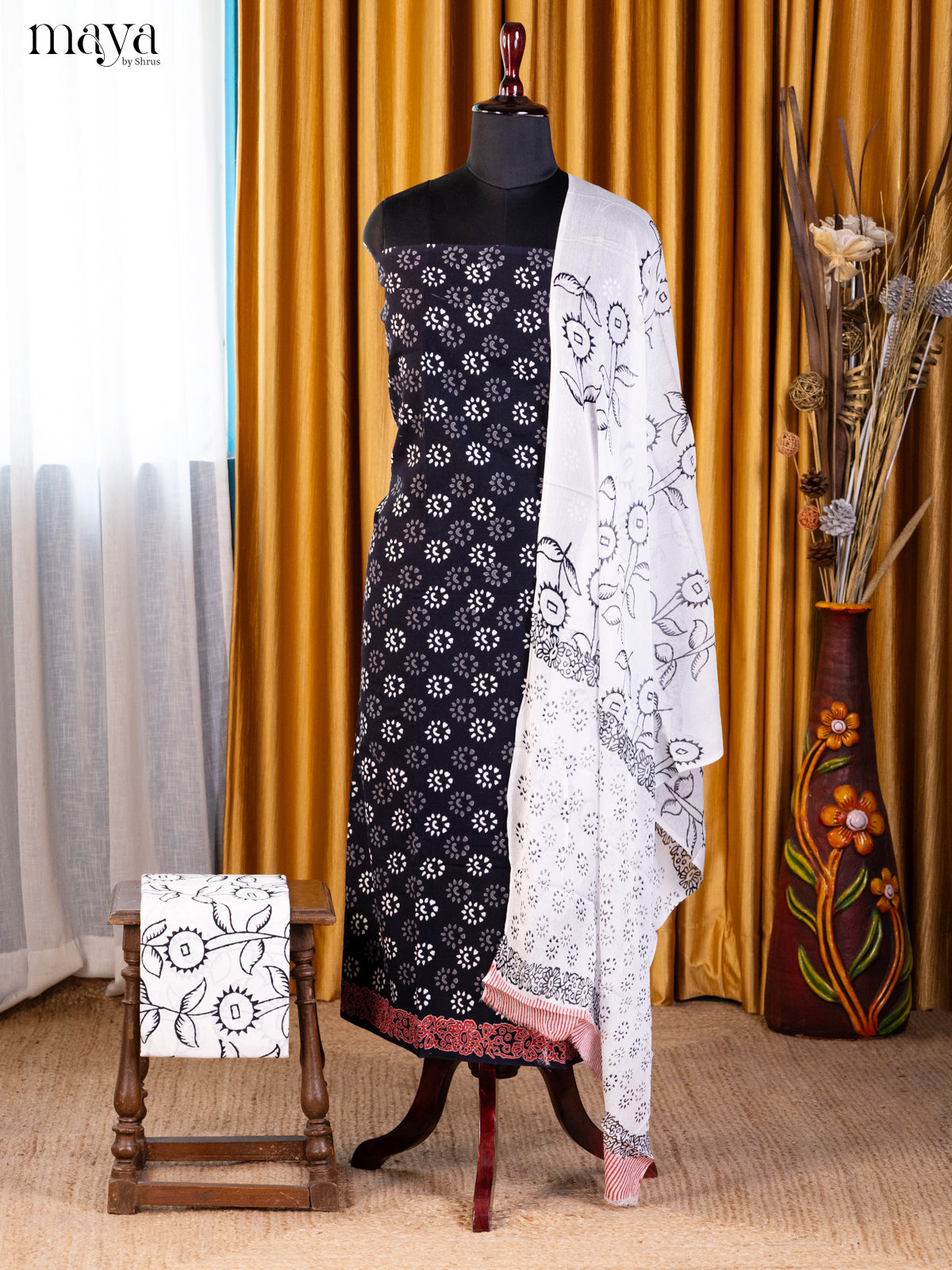 Black & WHite- Cotton salwar - Shop on Shrus.com