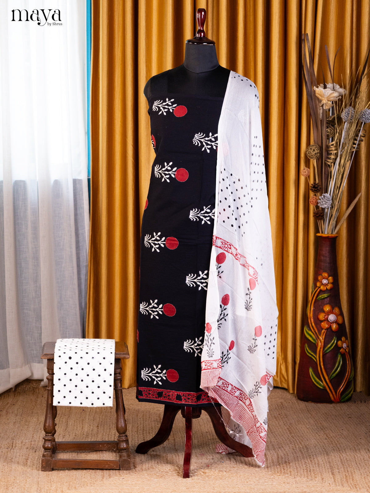 Black & White- Cotton salwar - Shop on Shrus.com