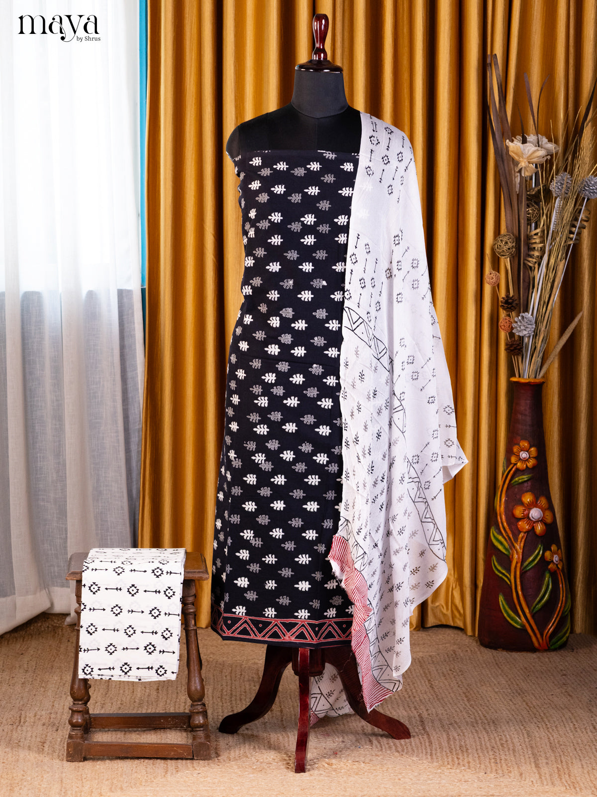 Black & White- Cotton salwar - Shop on Shrus.com