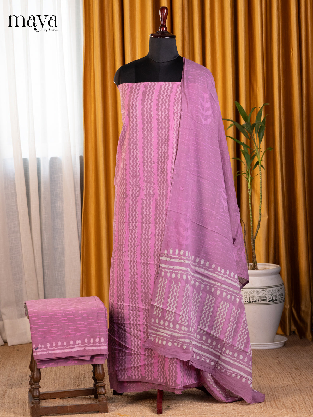Pink - Cotton salwar - Shop on Shrus.com