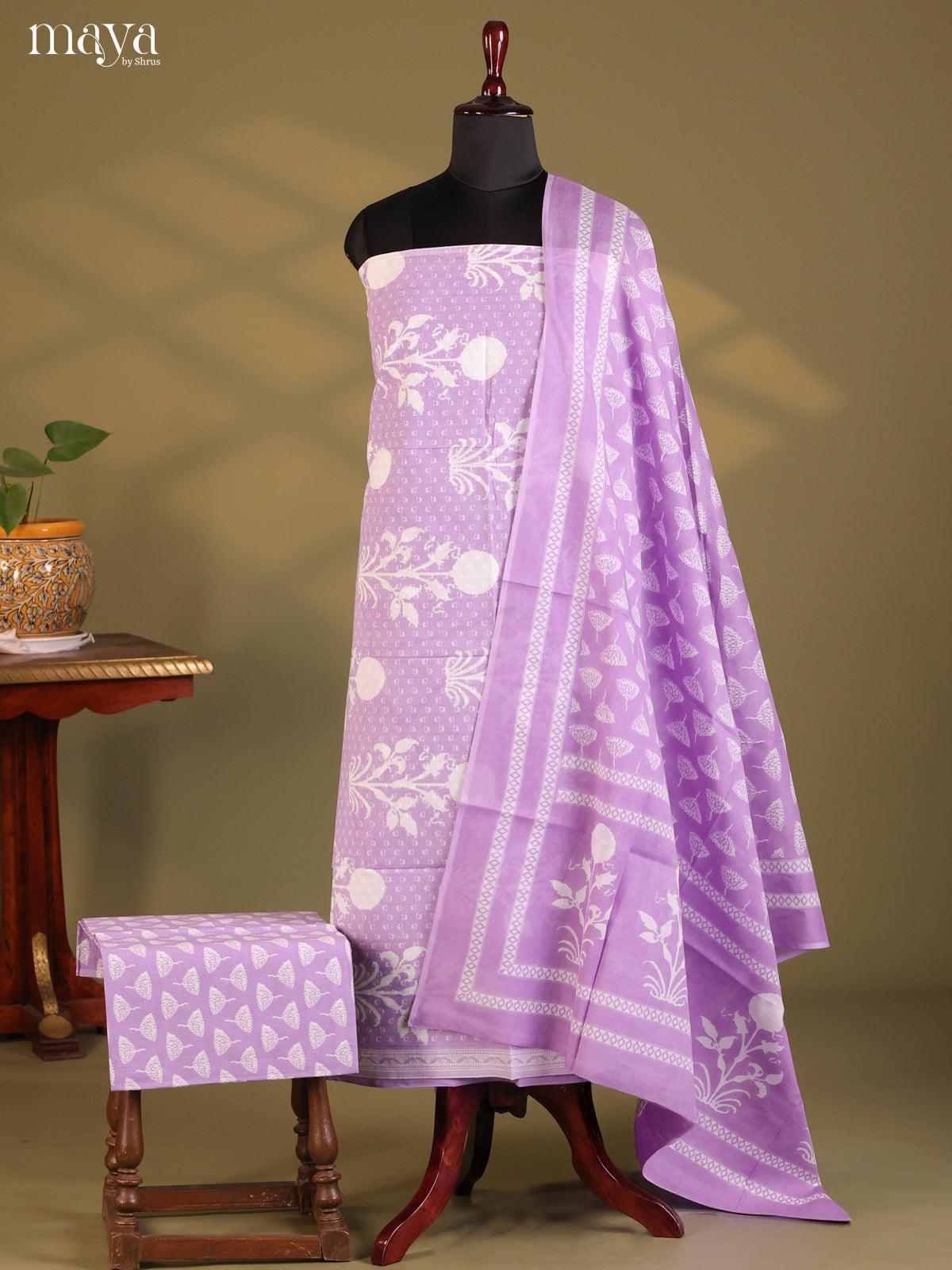 Purple - Cotton salwar - Shop on Shrus.com
