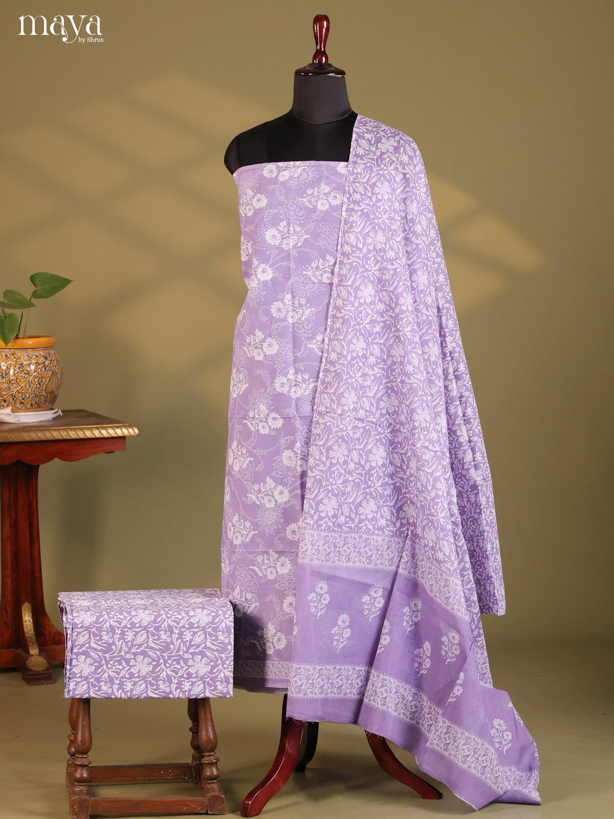 Purple - Cotton salwar - Shop on Shrus.com