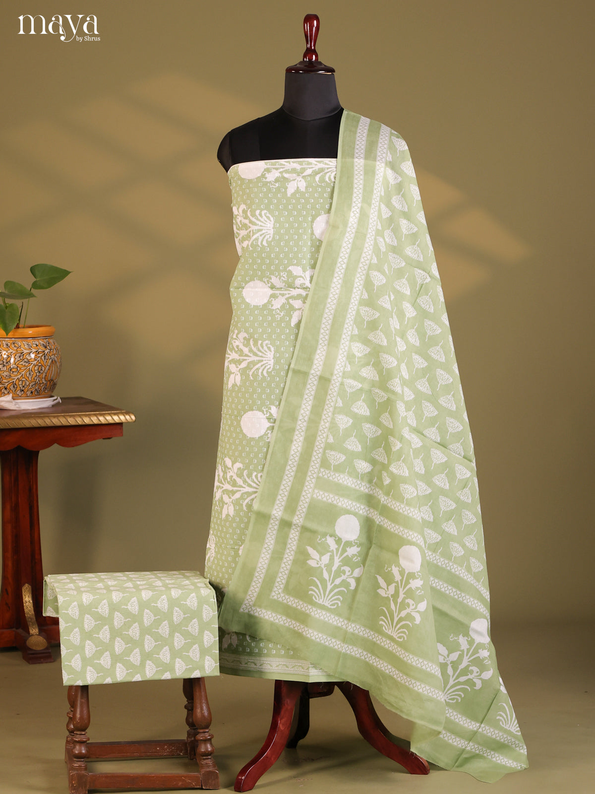 Lite Green - Cotton salwar - Shop on Shrus.com