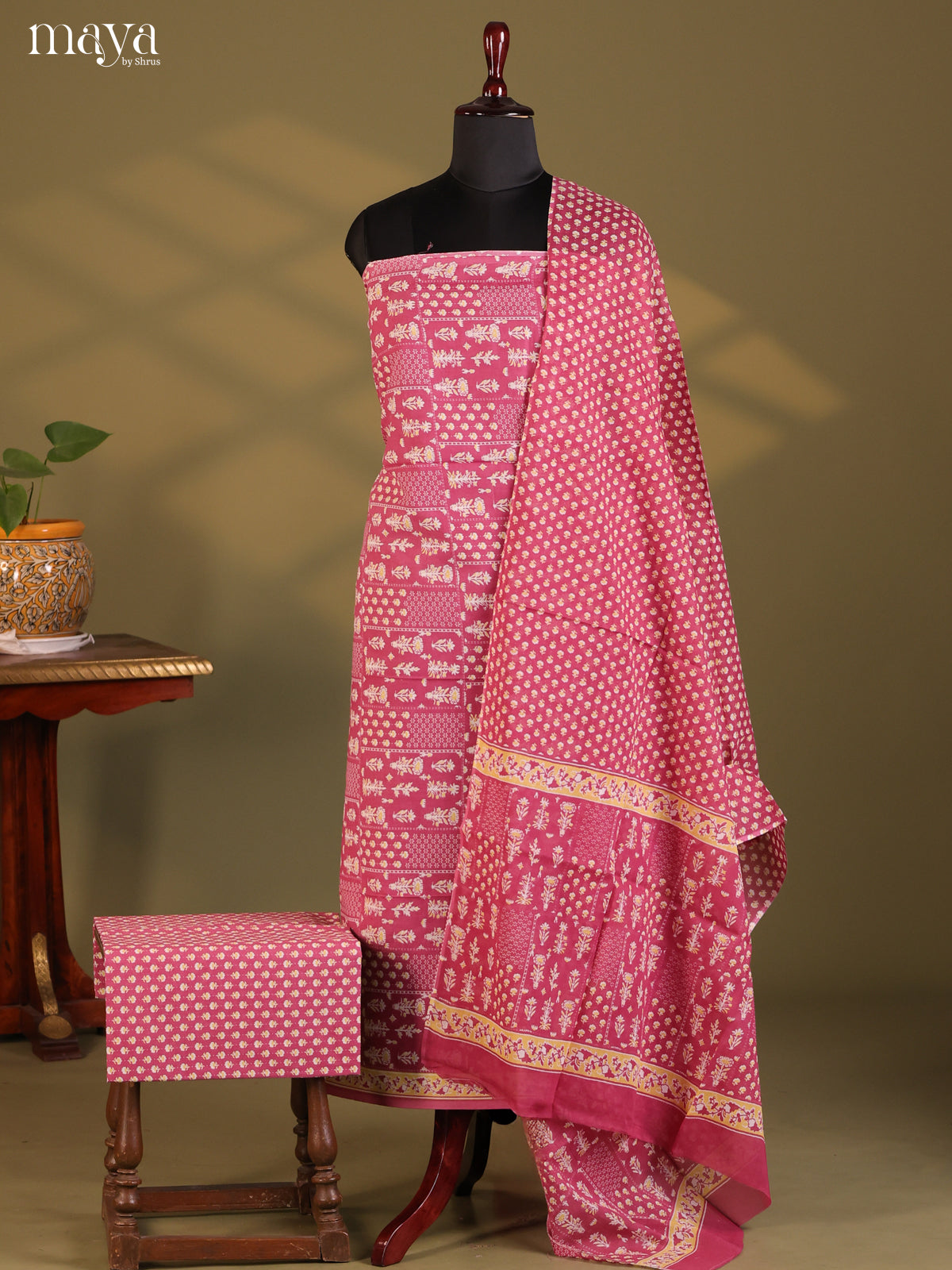 Pink - Cotton salwar - Shop on Shrus.com