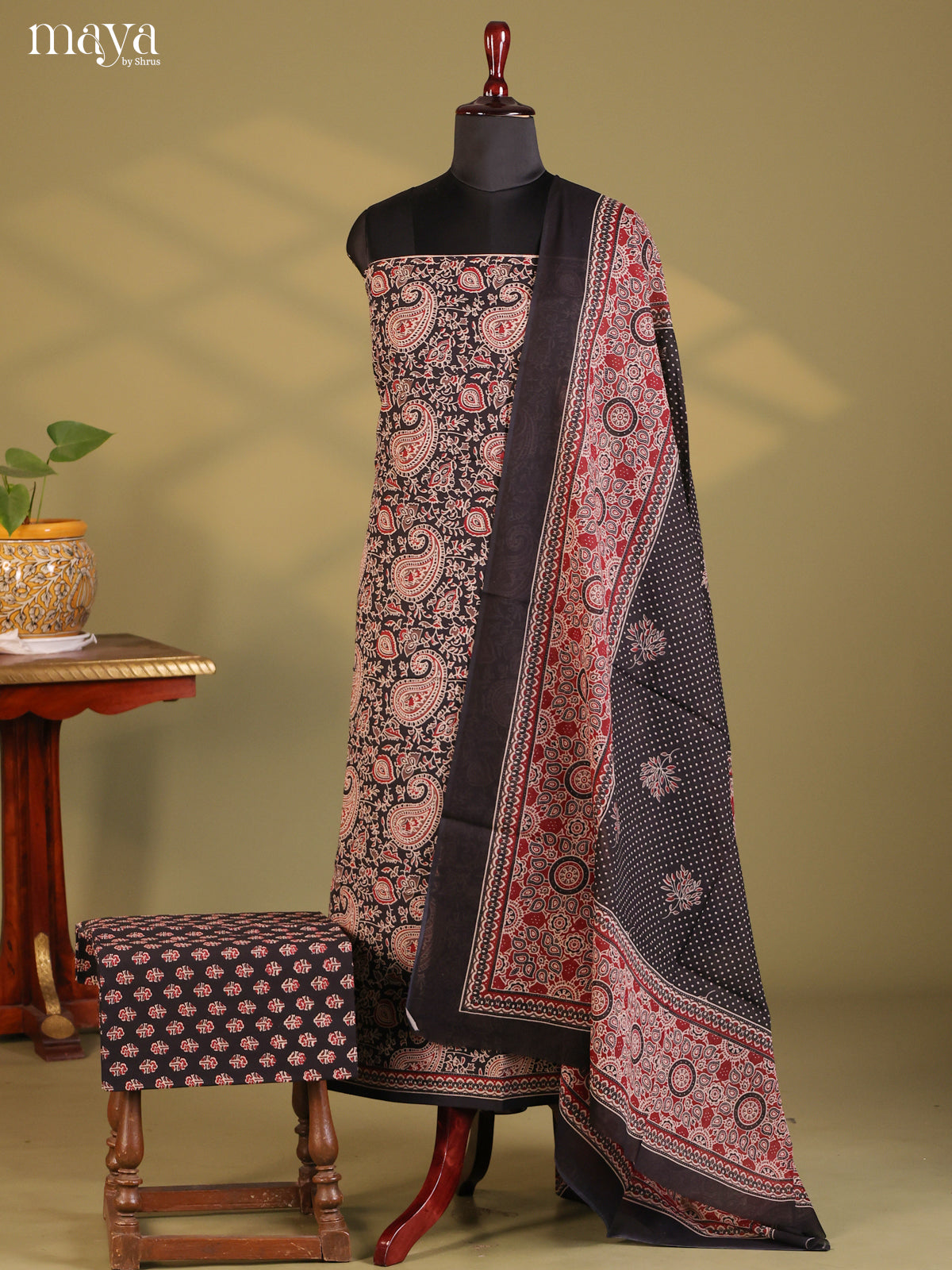 Black - Cotton salwar - Shop on Shrus.com