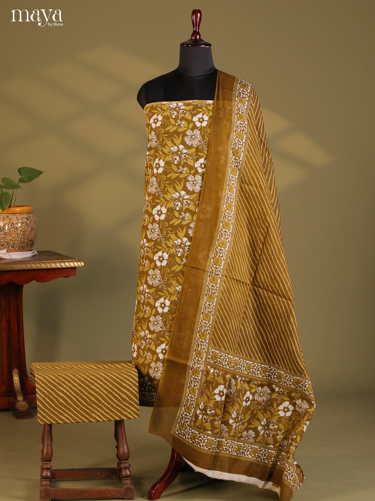 Mehandi - Cotton salwar - Shop on Shrus.com
