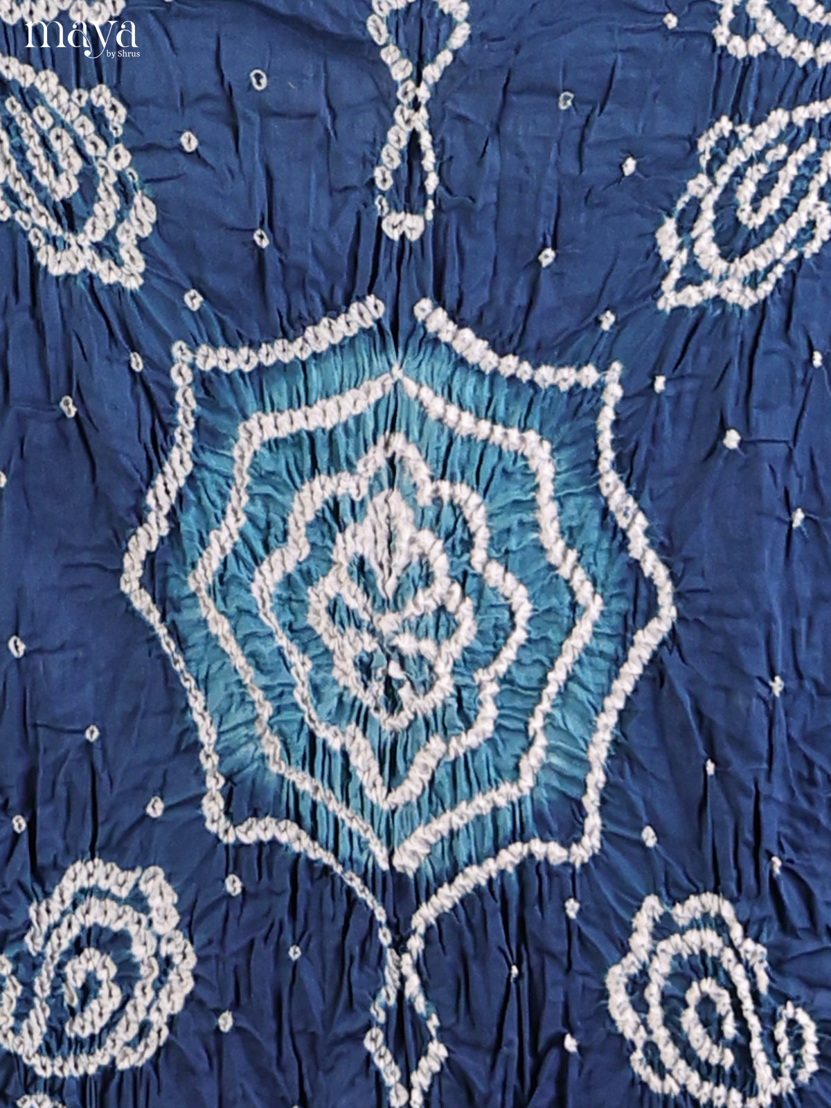 Blue & Teal - Bandhini salwar Unstitch - Shop on Shrus.com