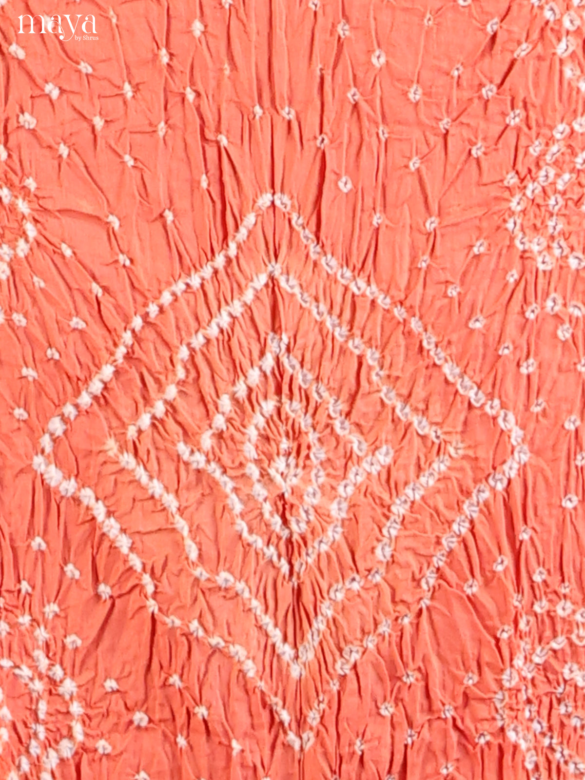 Peach & Blue - Bandhini salwar Unstitch - Shop on Shrus.com