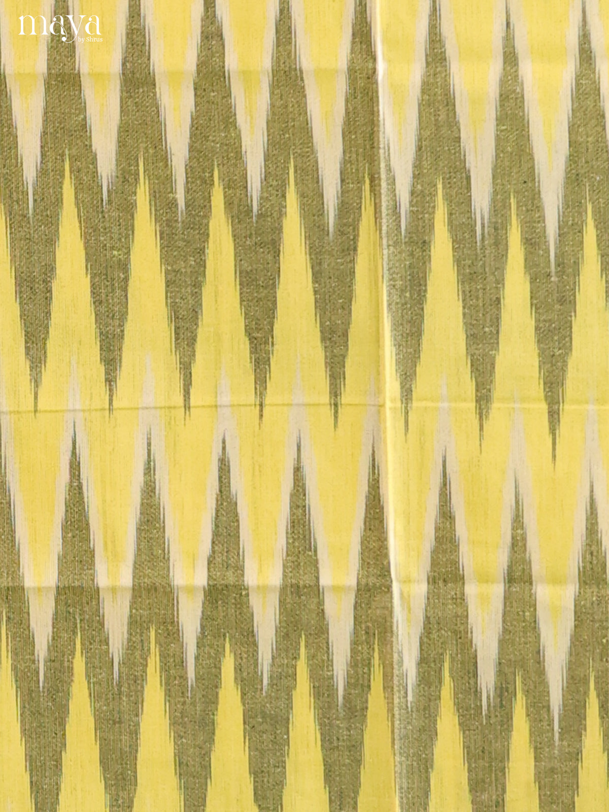 Green & Cream - Ikkat Salwar Unstitch - Shop on Shrus.com