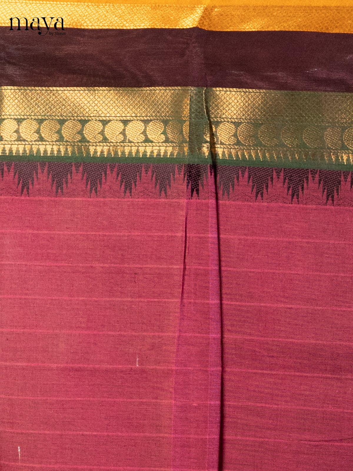 Pink with Yellow - chettinad top & dupatta combo - Shop on Shrus.com