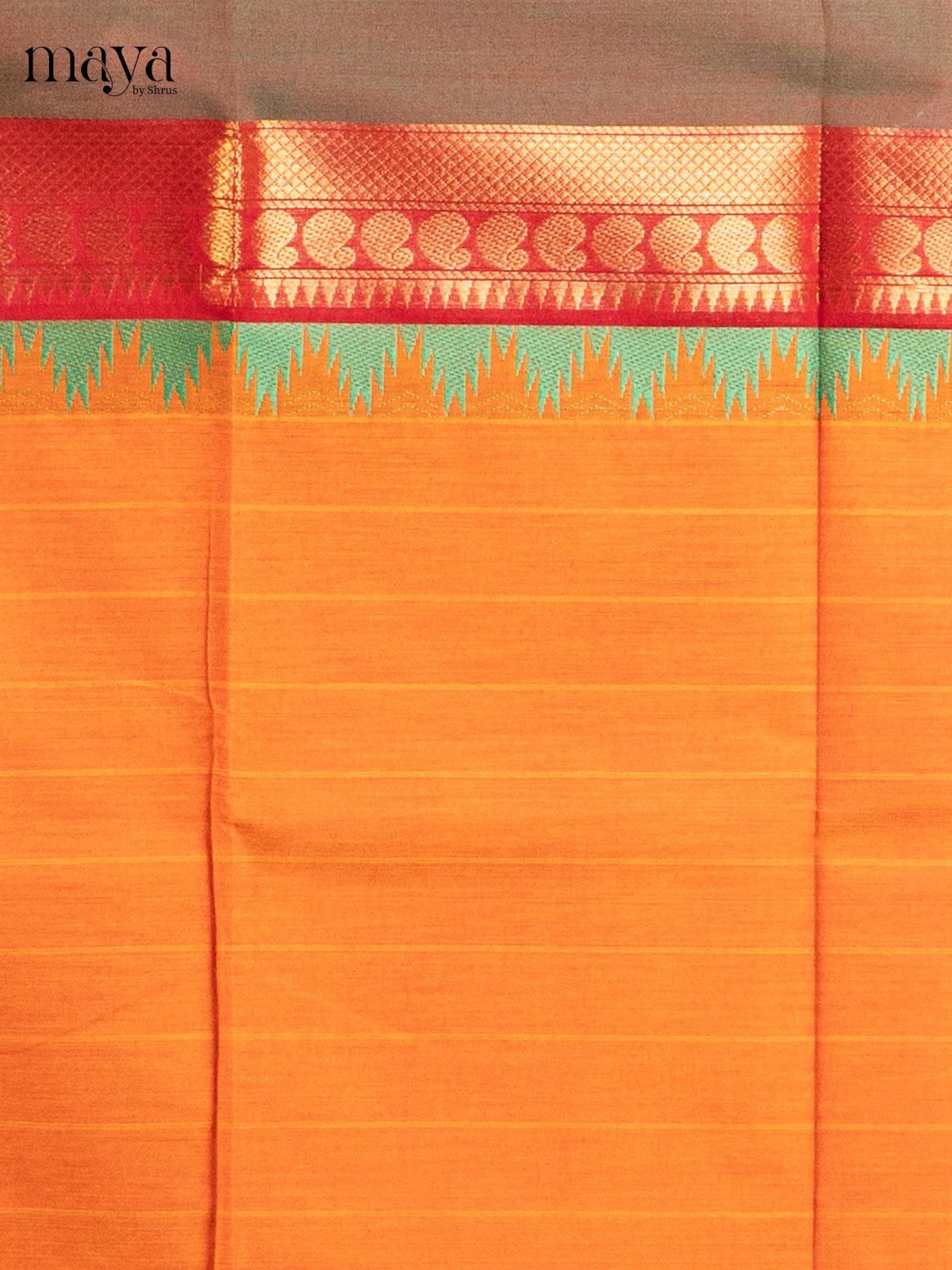 Orange & Purple - chettinad top & dupatta combo - Shop on Shrus.com