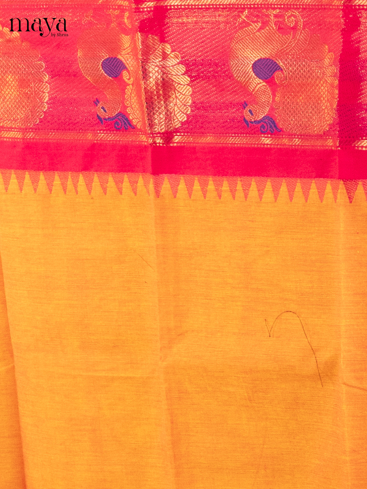 Mustard & Pink - chettinad top & dupatta combo - Shop on Shrus.com