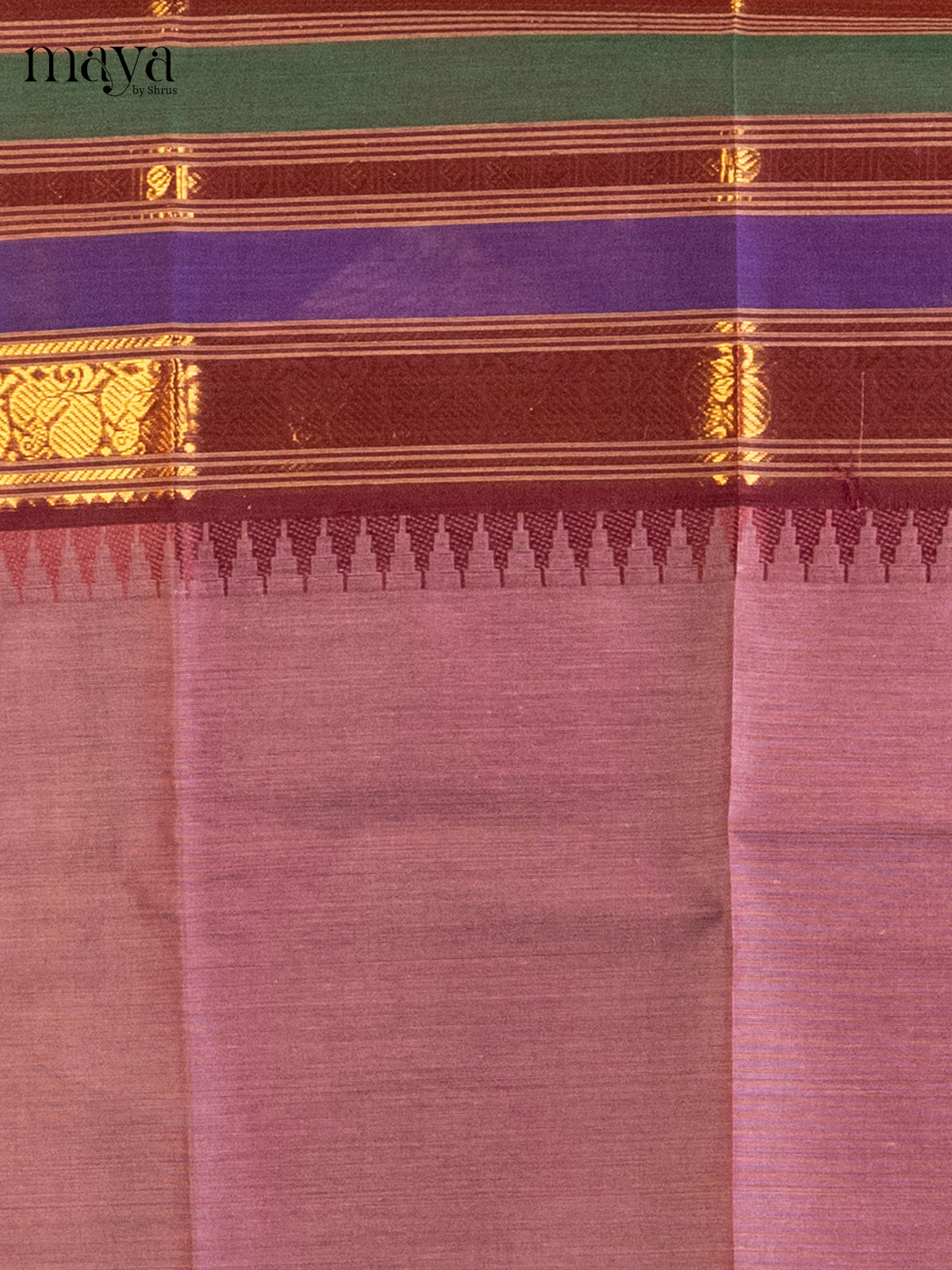 Onion Pink & Maroon - chettinad top & dupatta combo - Shop on Shrus.com