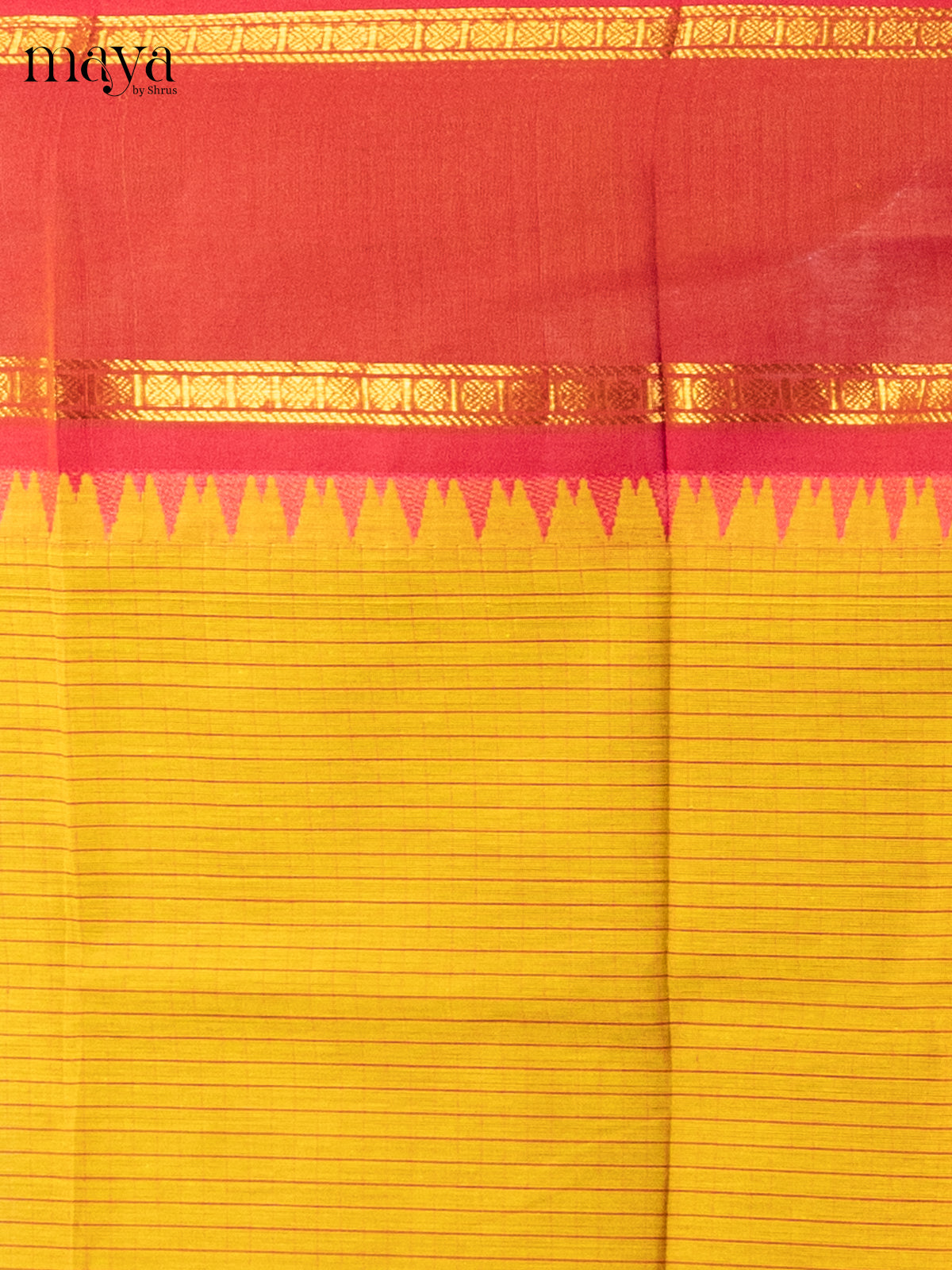 Yellow & Orange - chettinad top & dupatta combo - Shop on Shrus.com