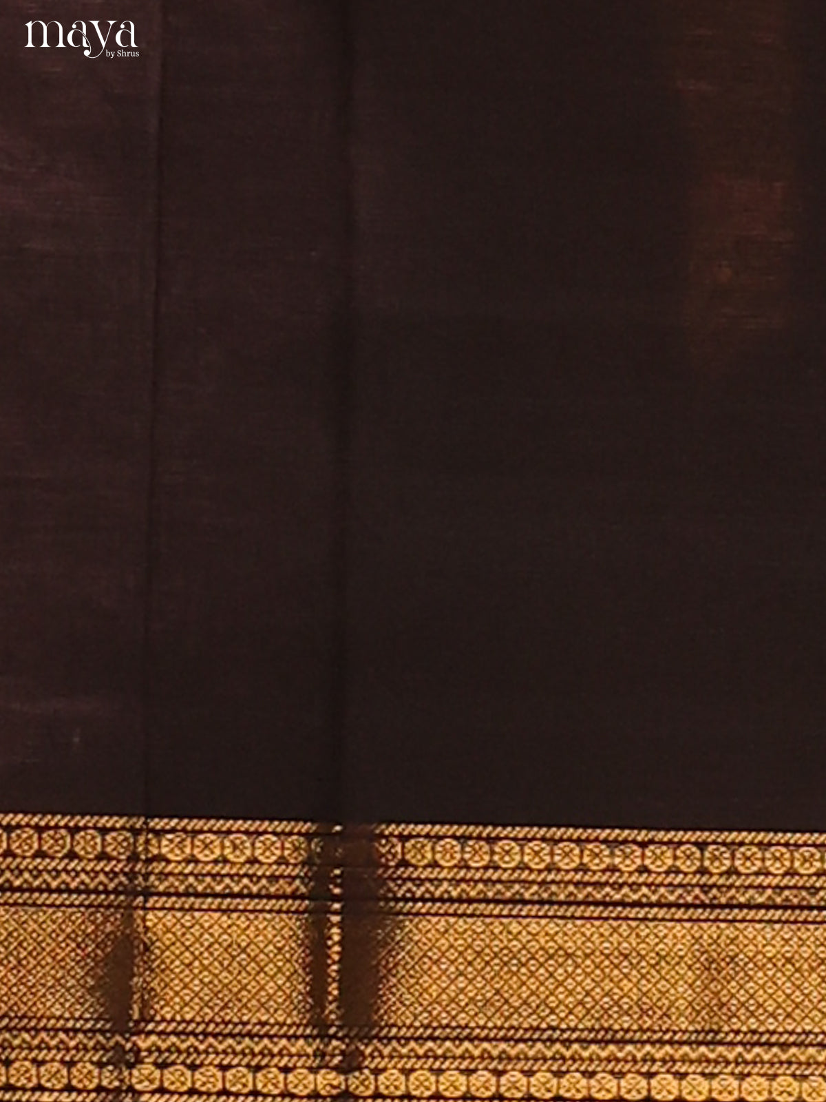 Black Chettinad Cotton Dupatta with self zari border - Shop on Shrus.com