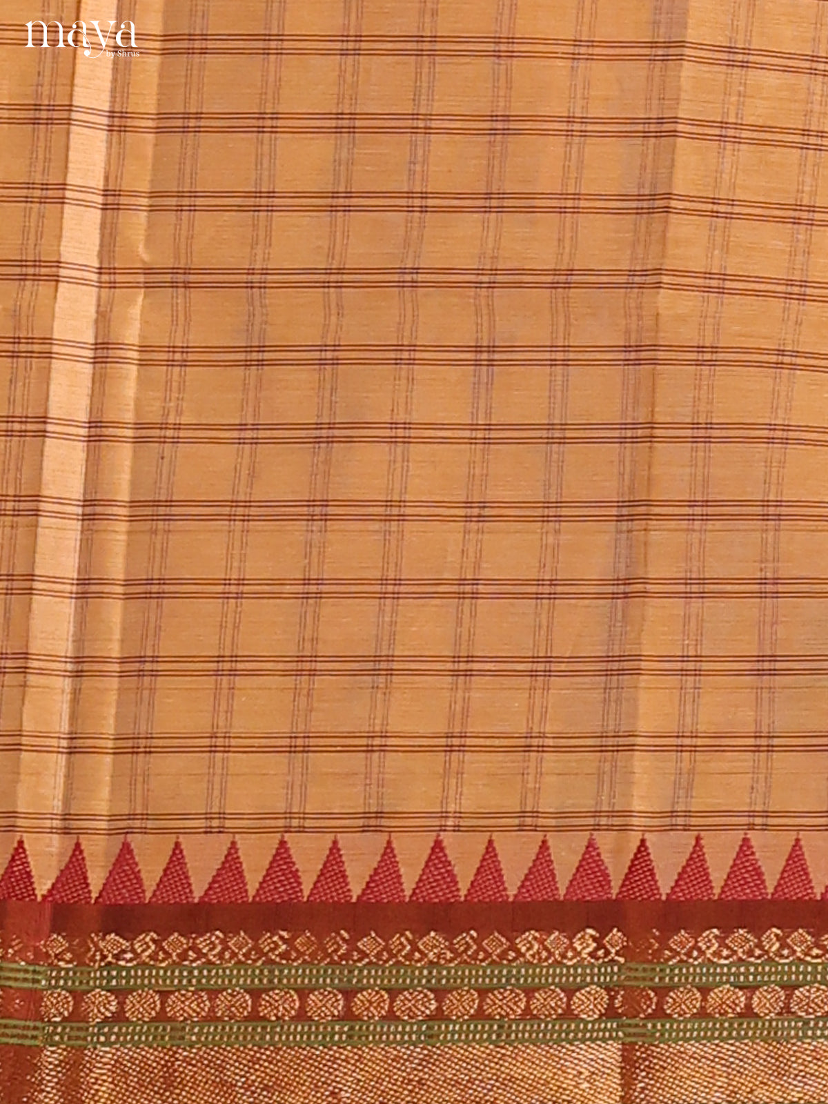 Beige & Maroon- chettinad top & dupatta combo - Shop on Shrus.com