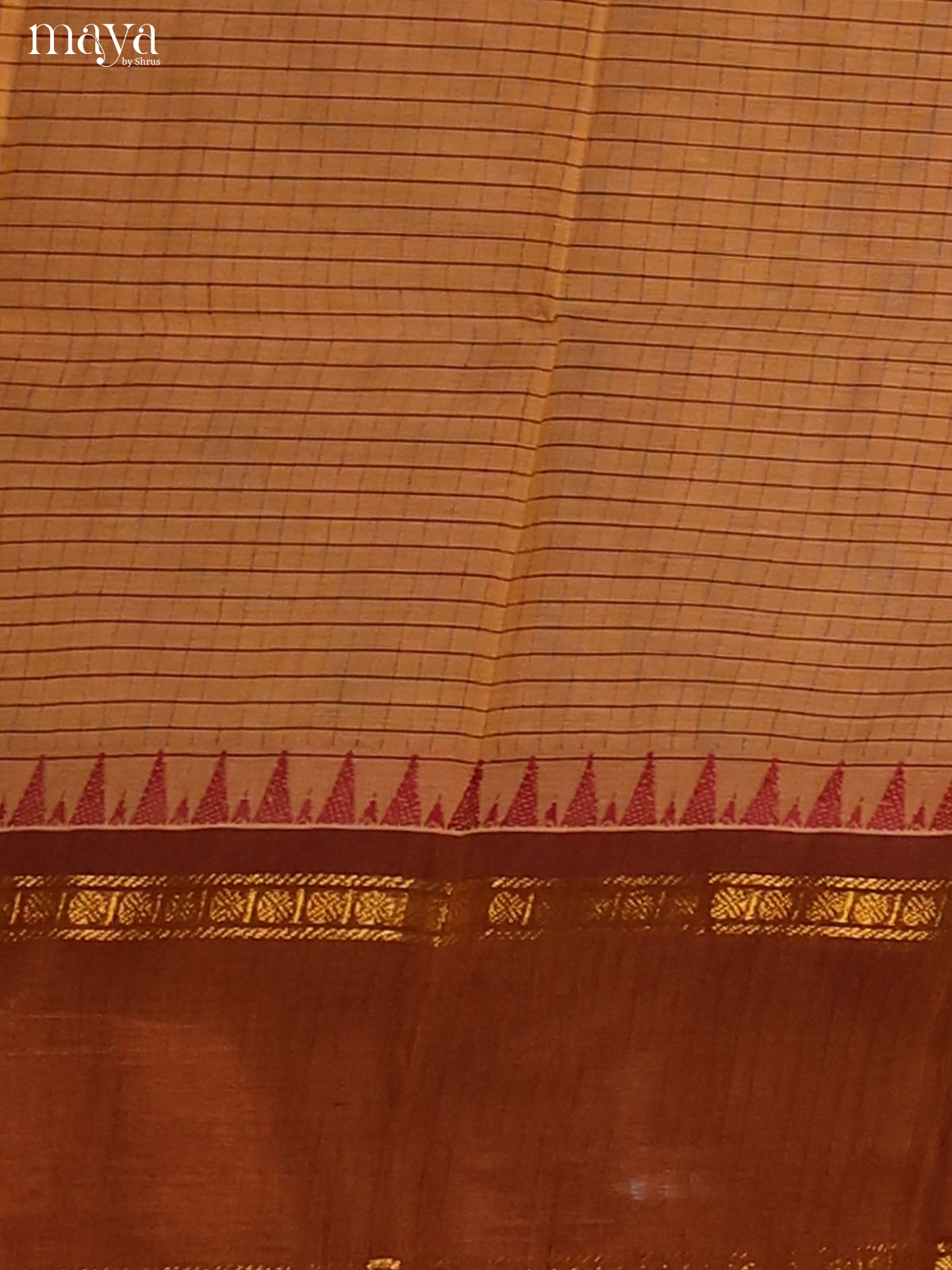 Beige with Brown - chettinad top & dupatta combo - Shop on Shrus.com