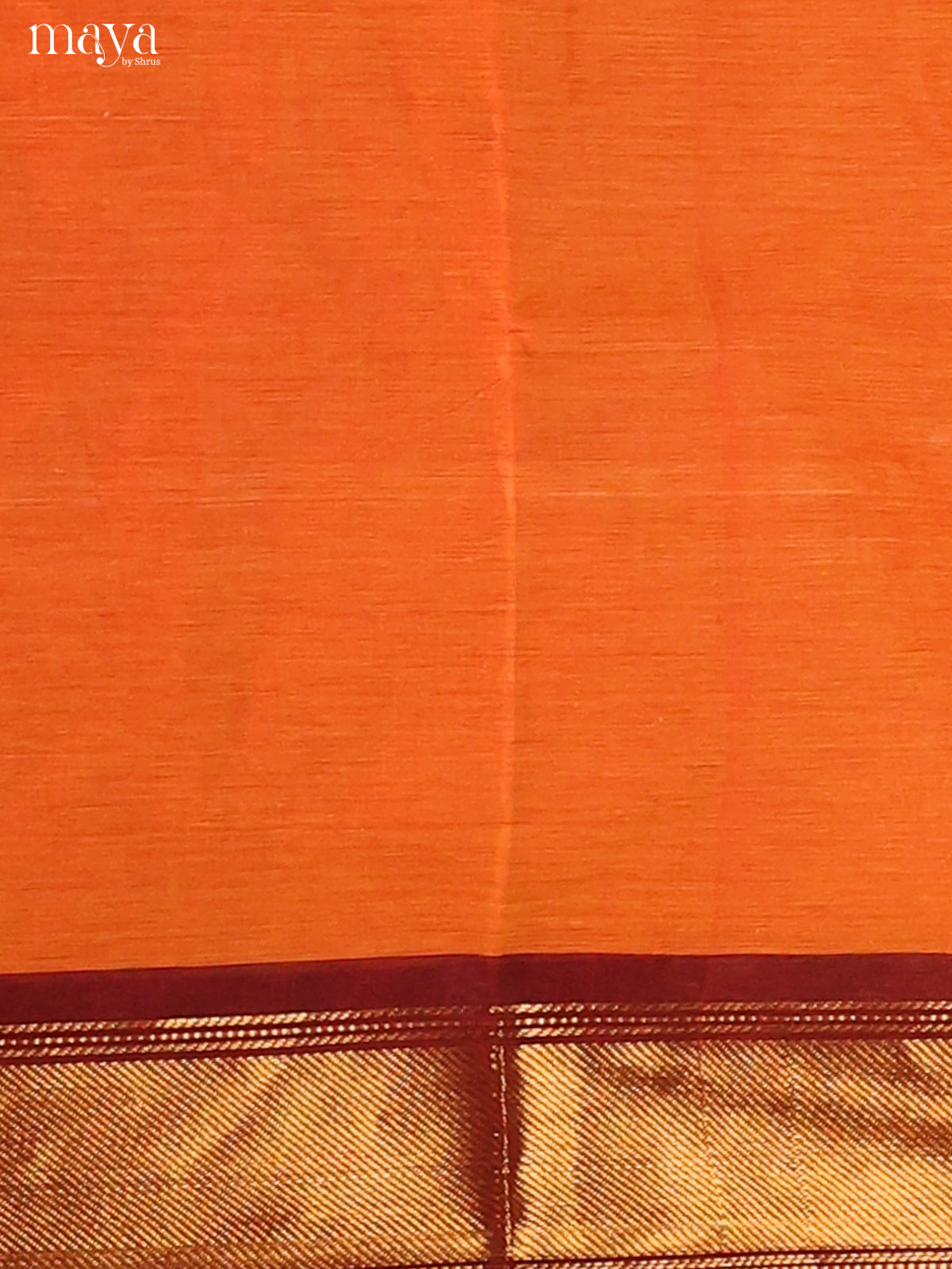 Orange with Maroon- chettinad top & dupatta combo - Shop on Shrus.com