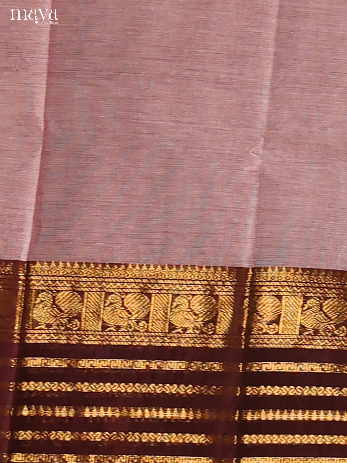 Grey & Brown - chettinad top & dupatta combo - Shop on Shrus.com