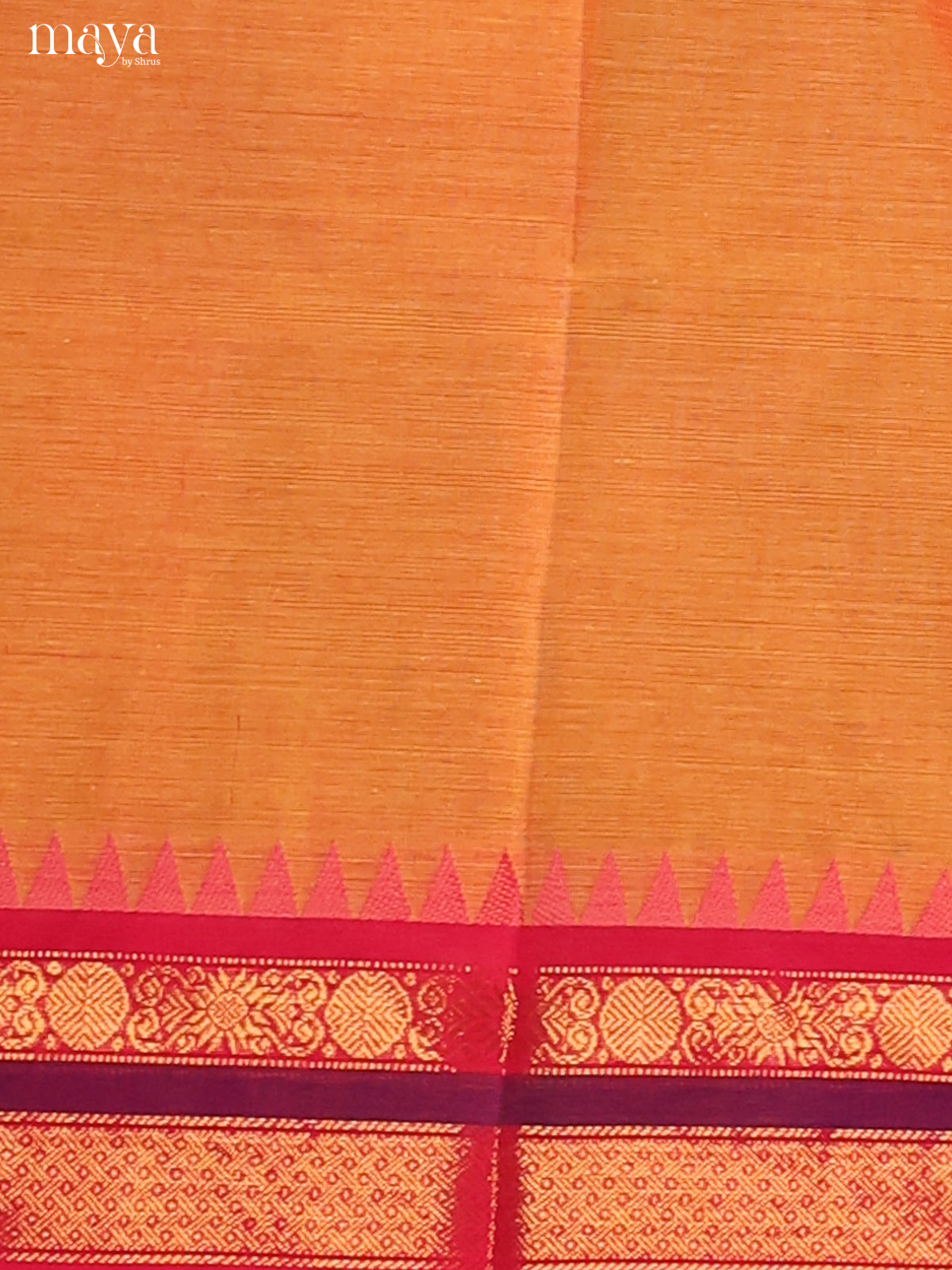 Pale Orange with Pink - chettinad top & dupatta combo - Shop on Shrus.com