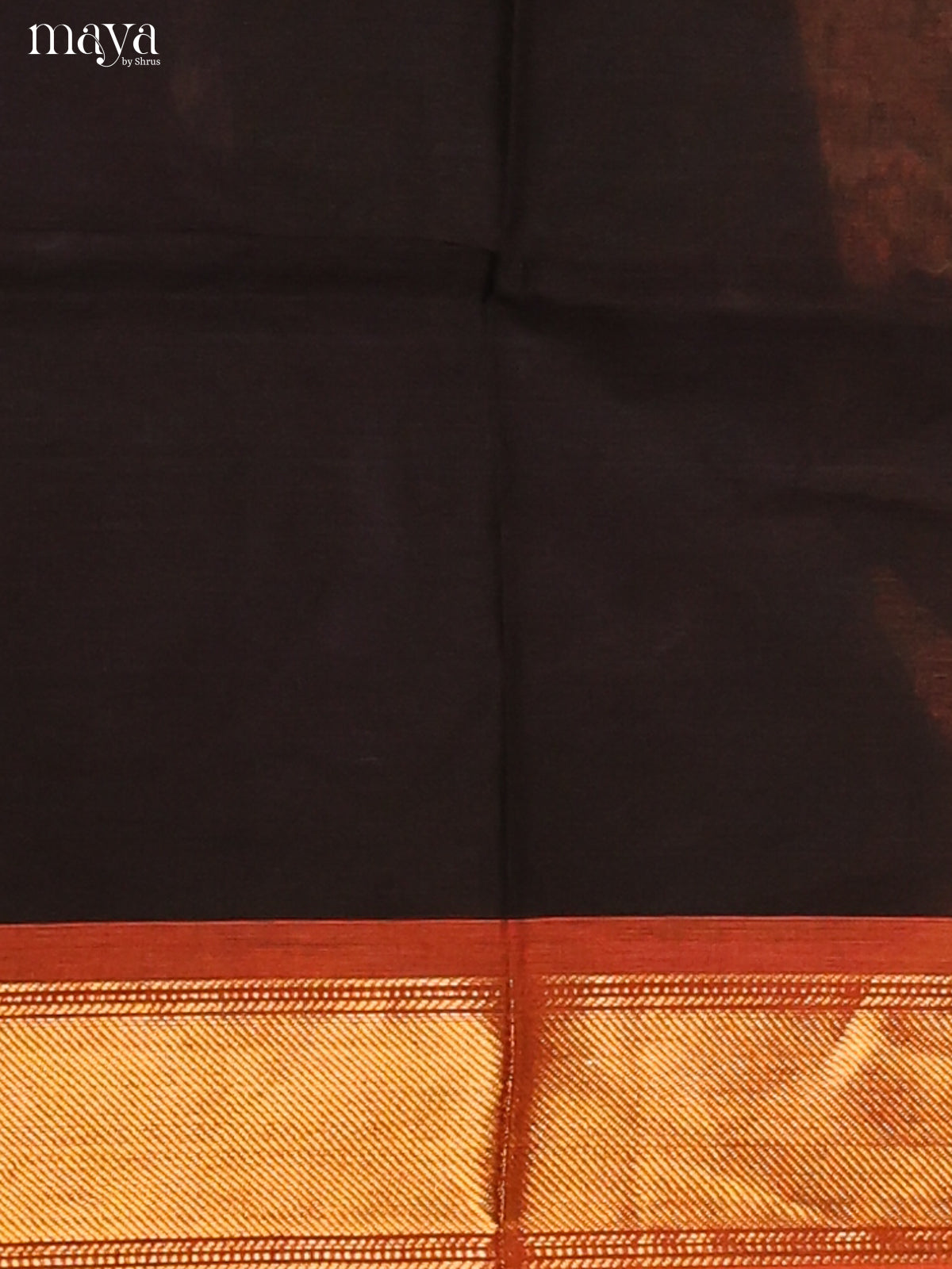 Black & Orange - chettinad top & dupatta combo - Shop on Shrus.com