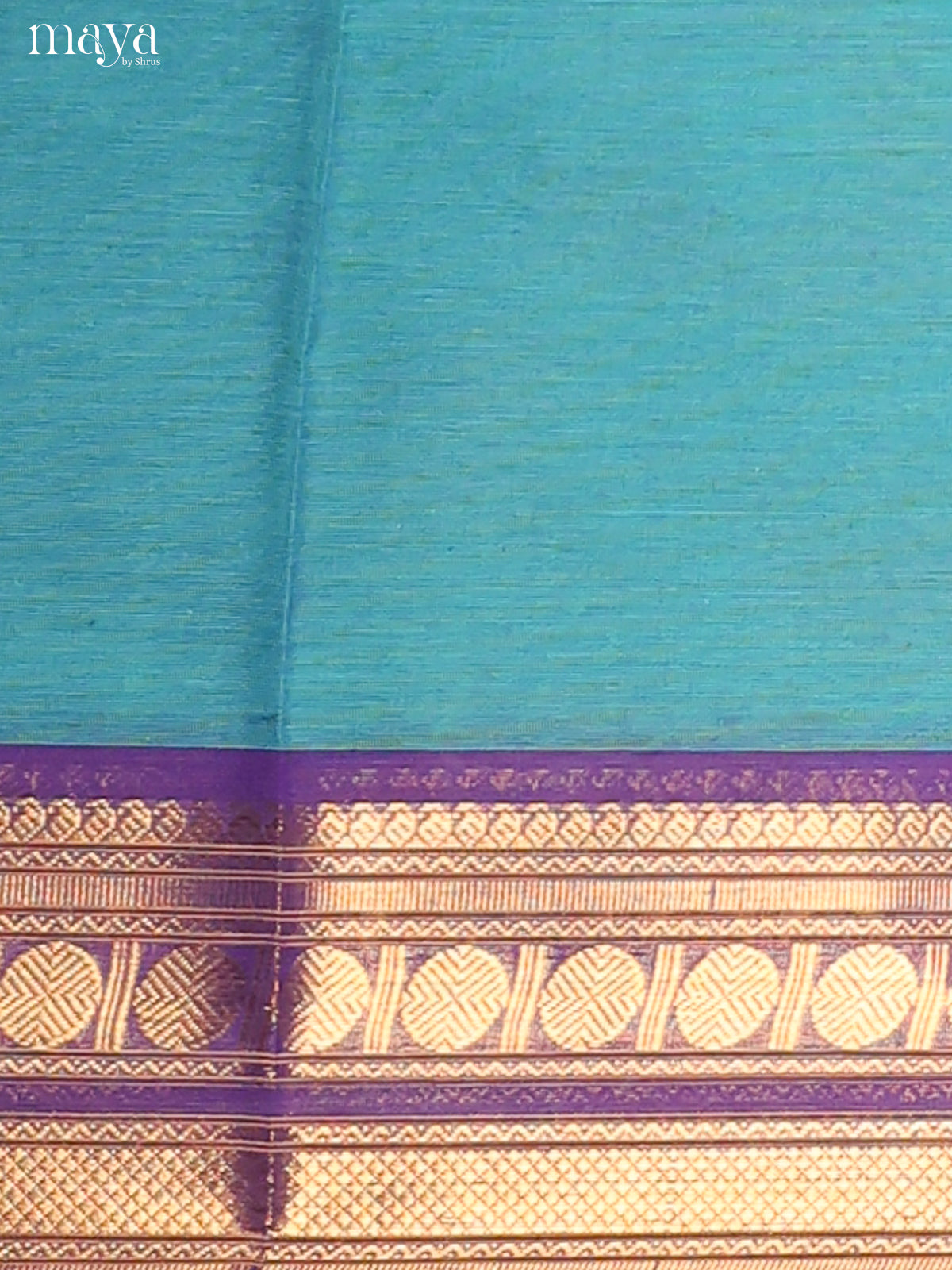 Blue & Violet - chettinad top & dupatta combo