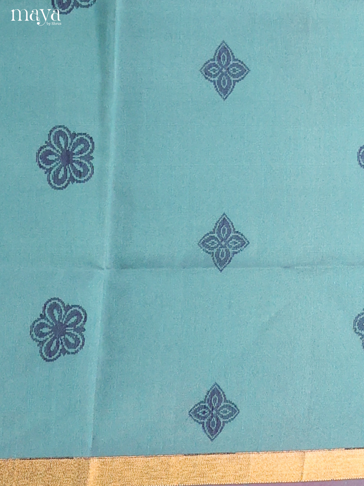 Blue & Violet - Semi rawsilk salwar