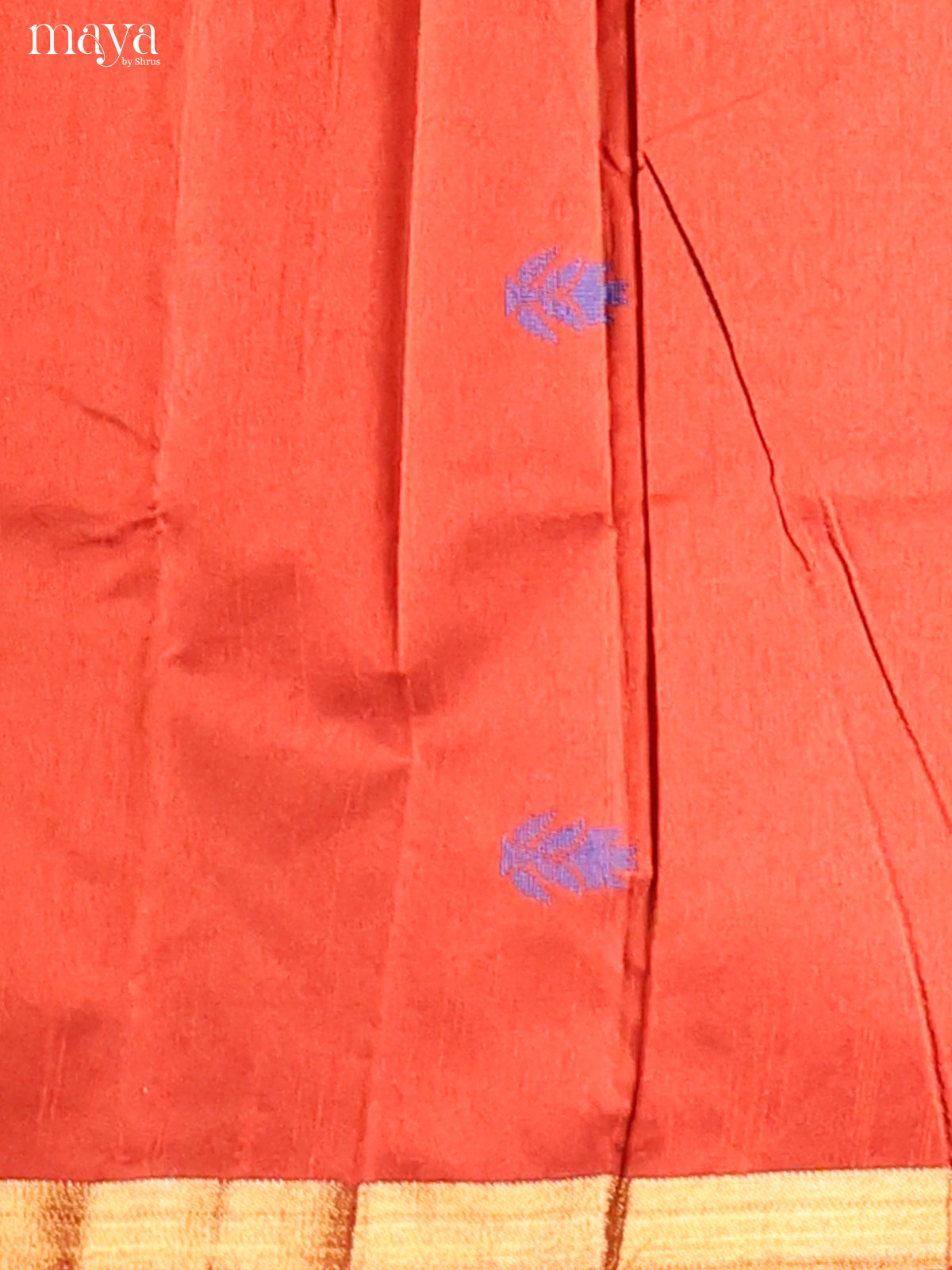 Brick & Blue - Semi rawsilk salwar