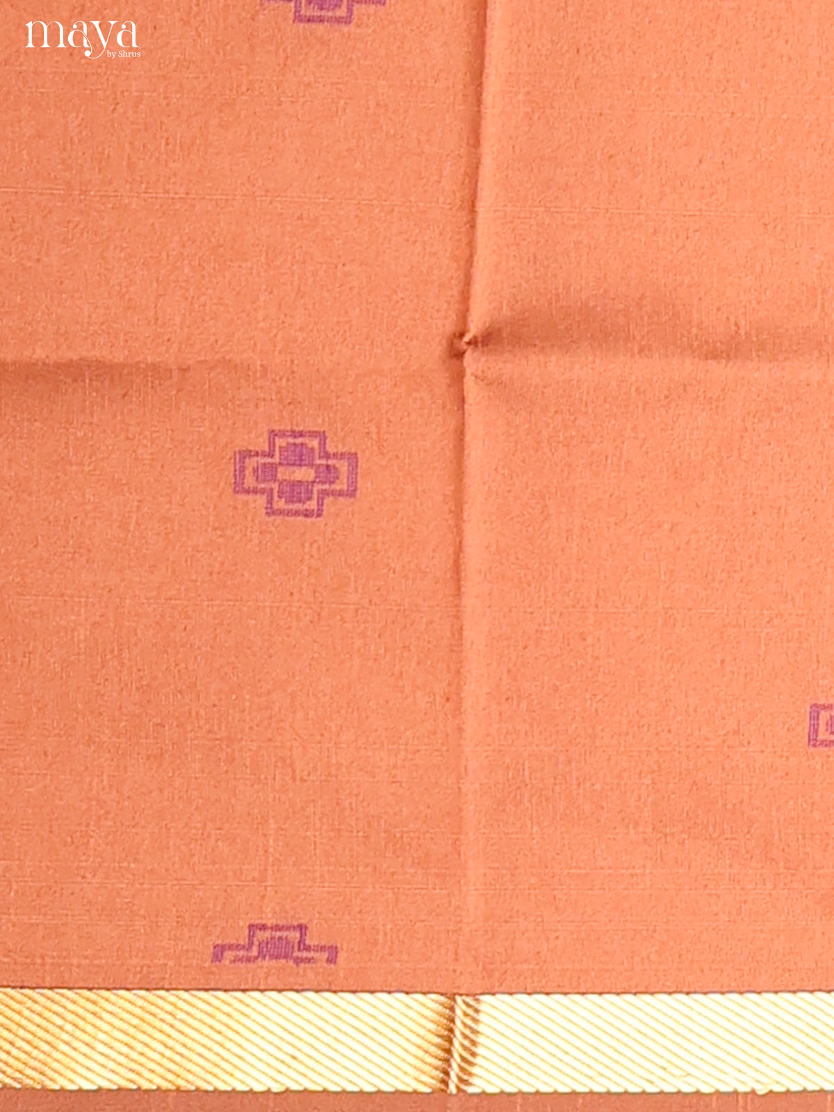 Brown & Violet - Semi rawsilk salwar