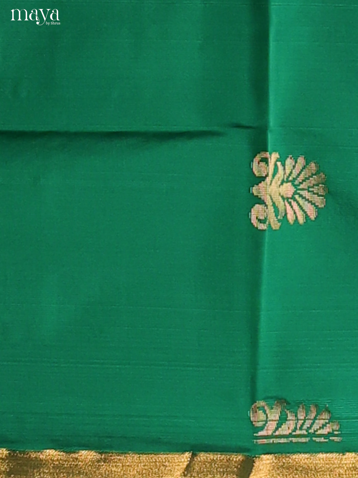 Green & Brown - Semi Soft Silk Salwar