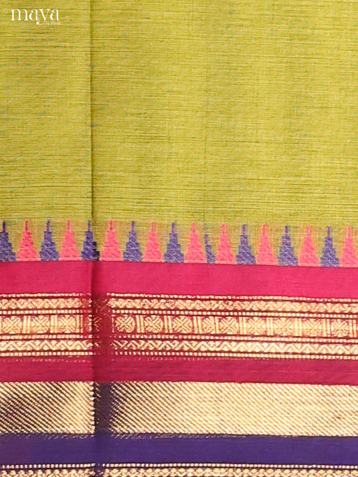 Green & Blue - chettinad top & dupatta combo