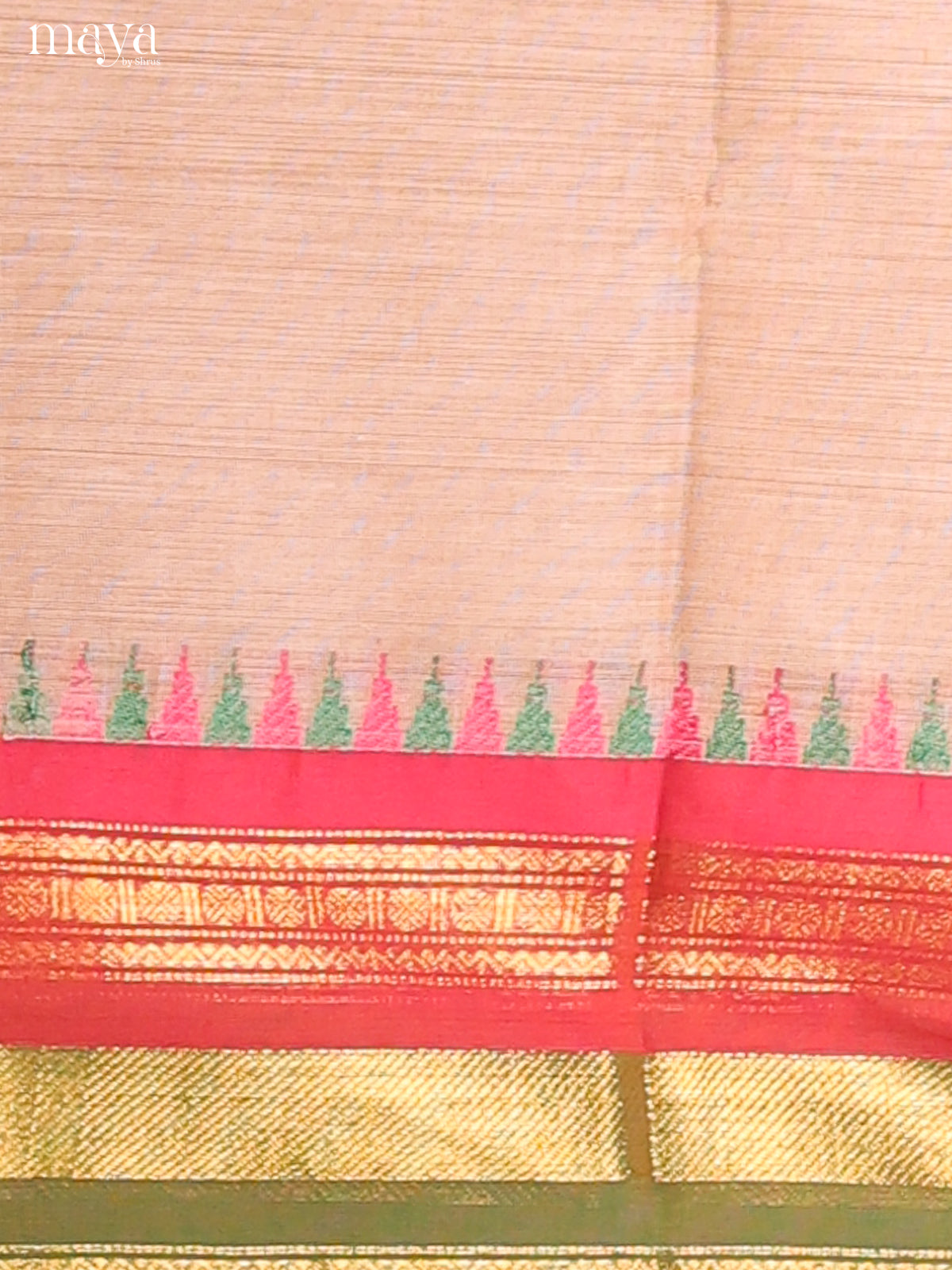 Grey & Green- chettinad top & dupatta combo