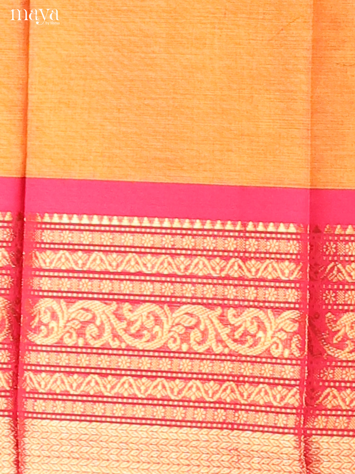 Orange & Pink - chettinad top & dupatta combo