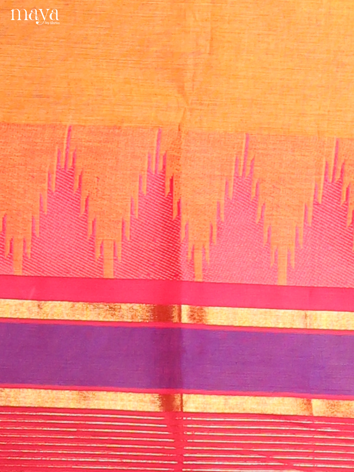 Orange & Pink- chettinad top & dupatta combo