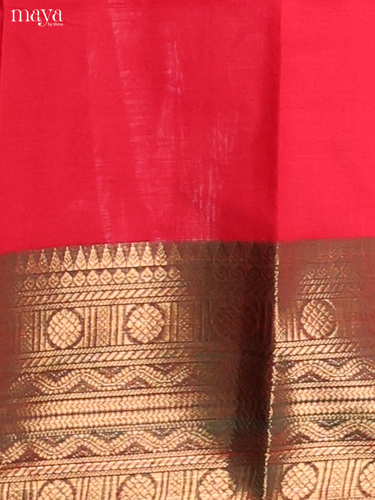 Red & Green-chettinad top & dupatta combo