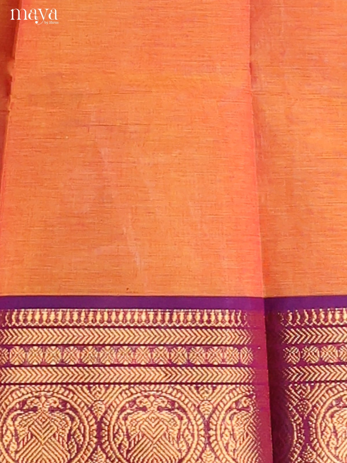 Orange & Purple-chettinad top & dupatta combo