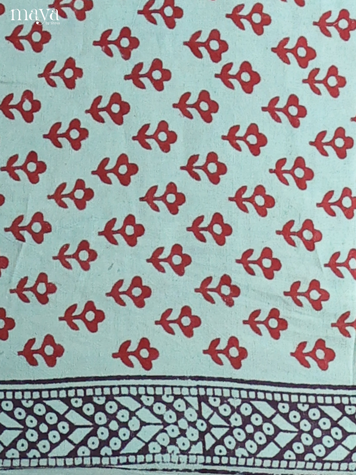 Blue -Bagh Cotton Salwar Unstich