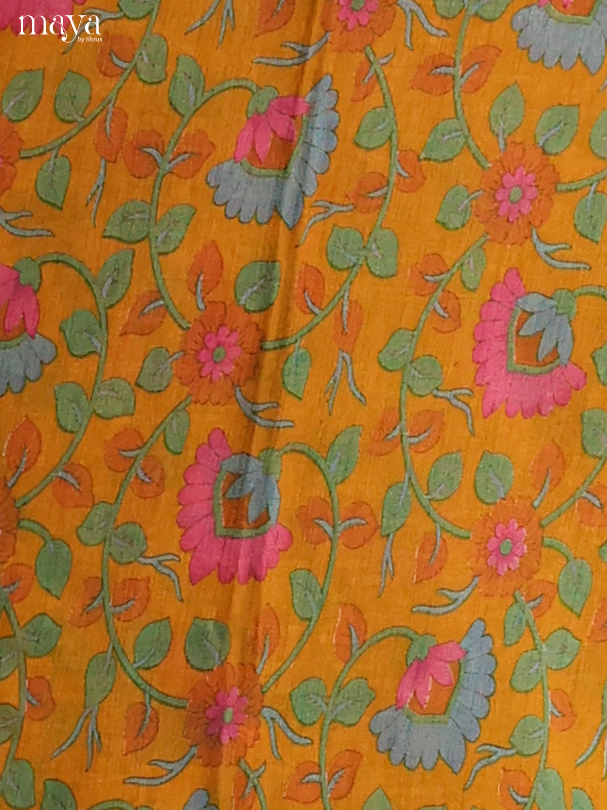Mustard & Orange-Semi patola salwar unstitch