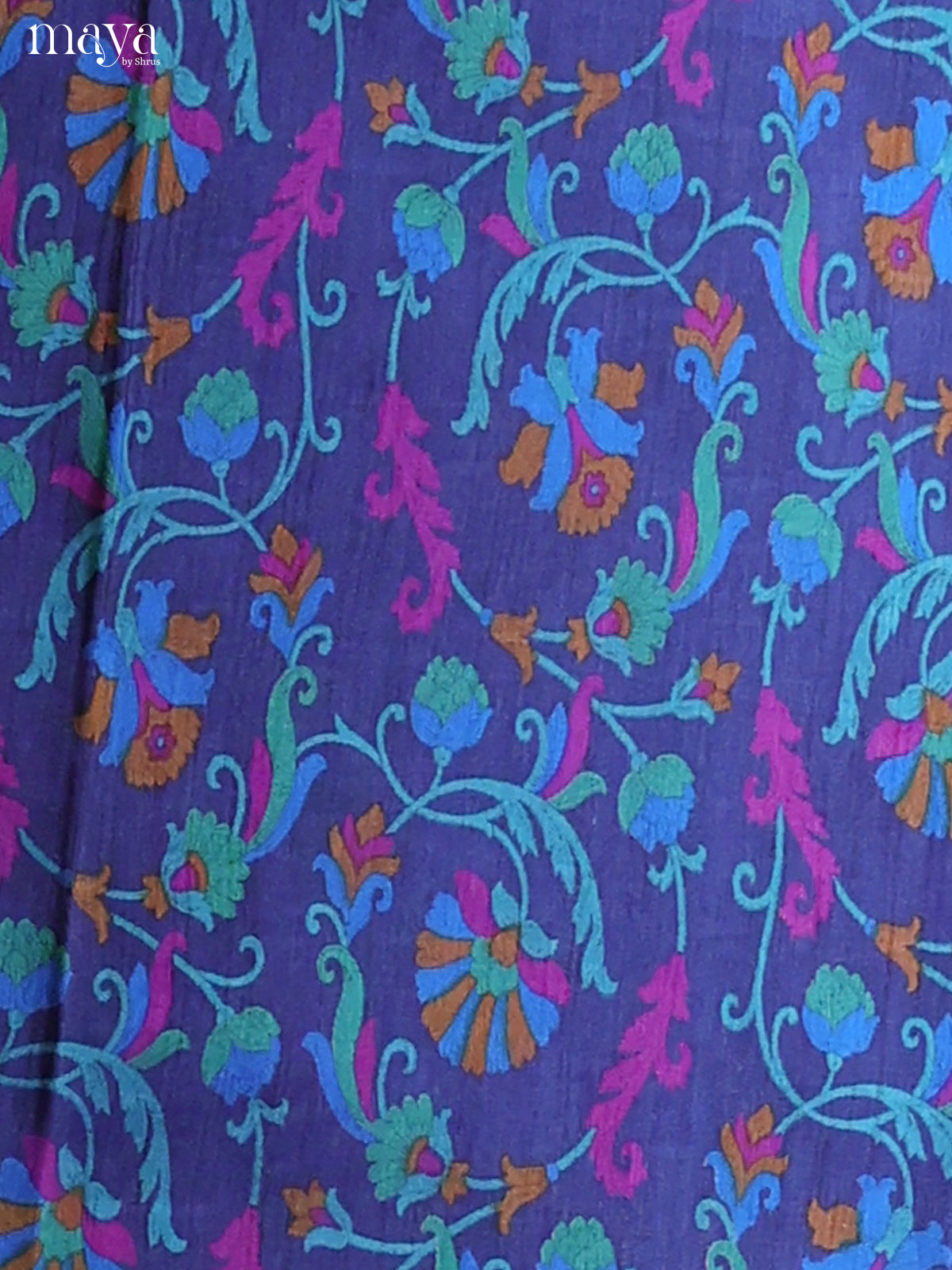 Blue-Semi patola salwar unstitch