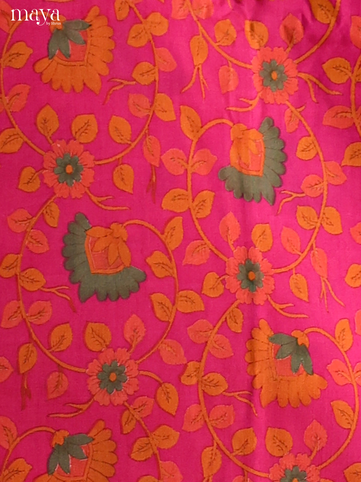 Pink & Purple -Semi patola salwar unstitch