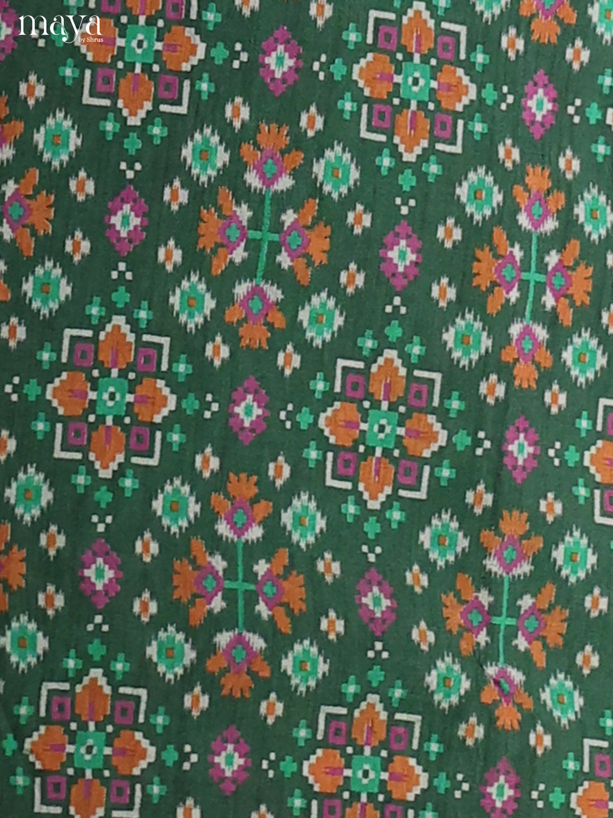 Green & Purple -Semi patola salwar unstitch