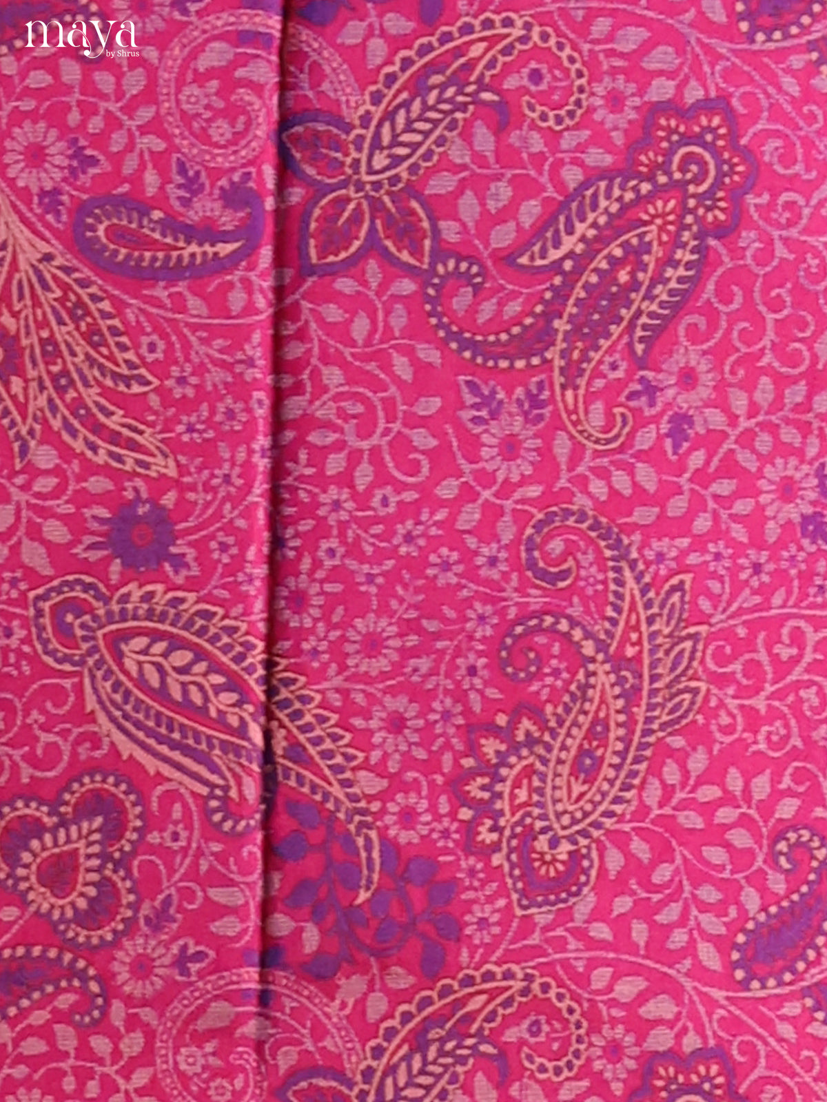 Pink & Purple -Semi patola salwar unstitch