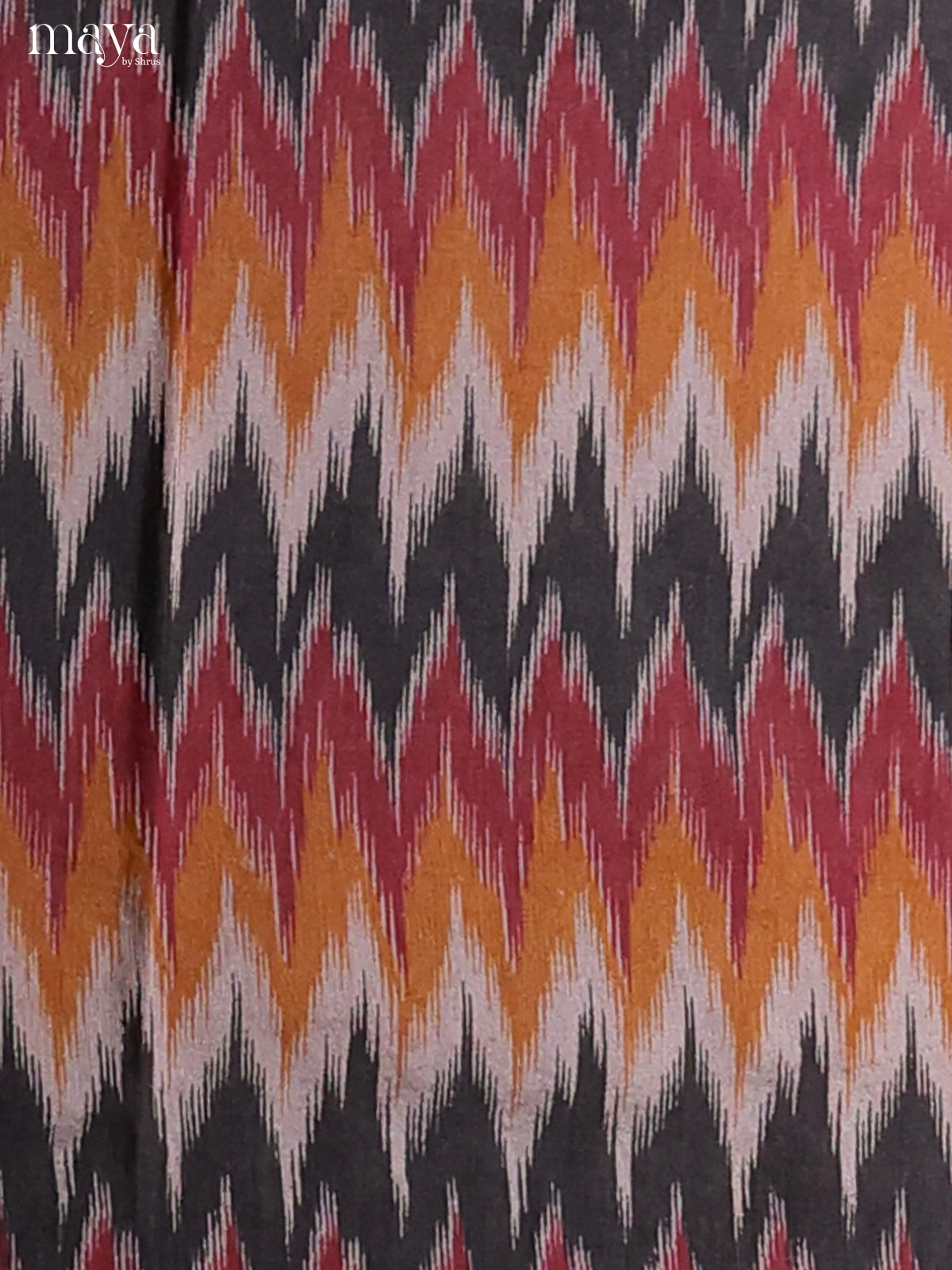 black & Maroon -Semi patola salwar unstitch