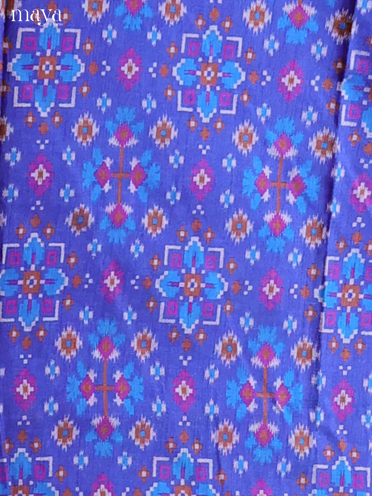 Blue & Purple -Semi patola salwar unstitch