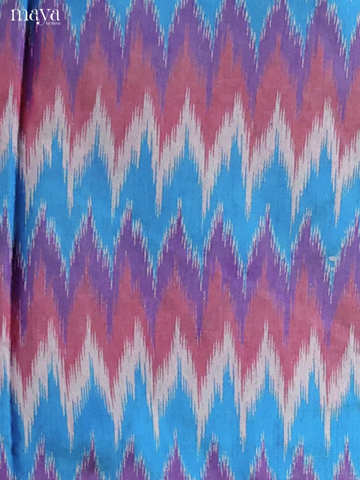 Blue & Purple-Semi patola salwar unstitch