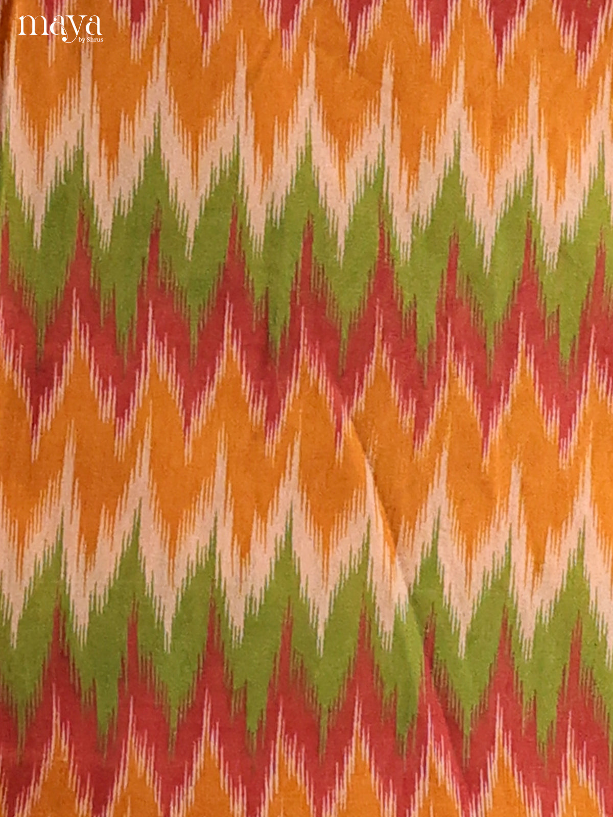 Mustard & Brick -Semi patola salwar unstitch