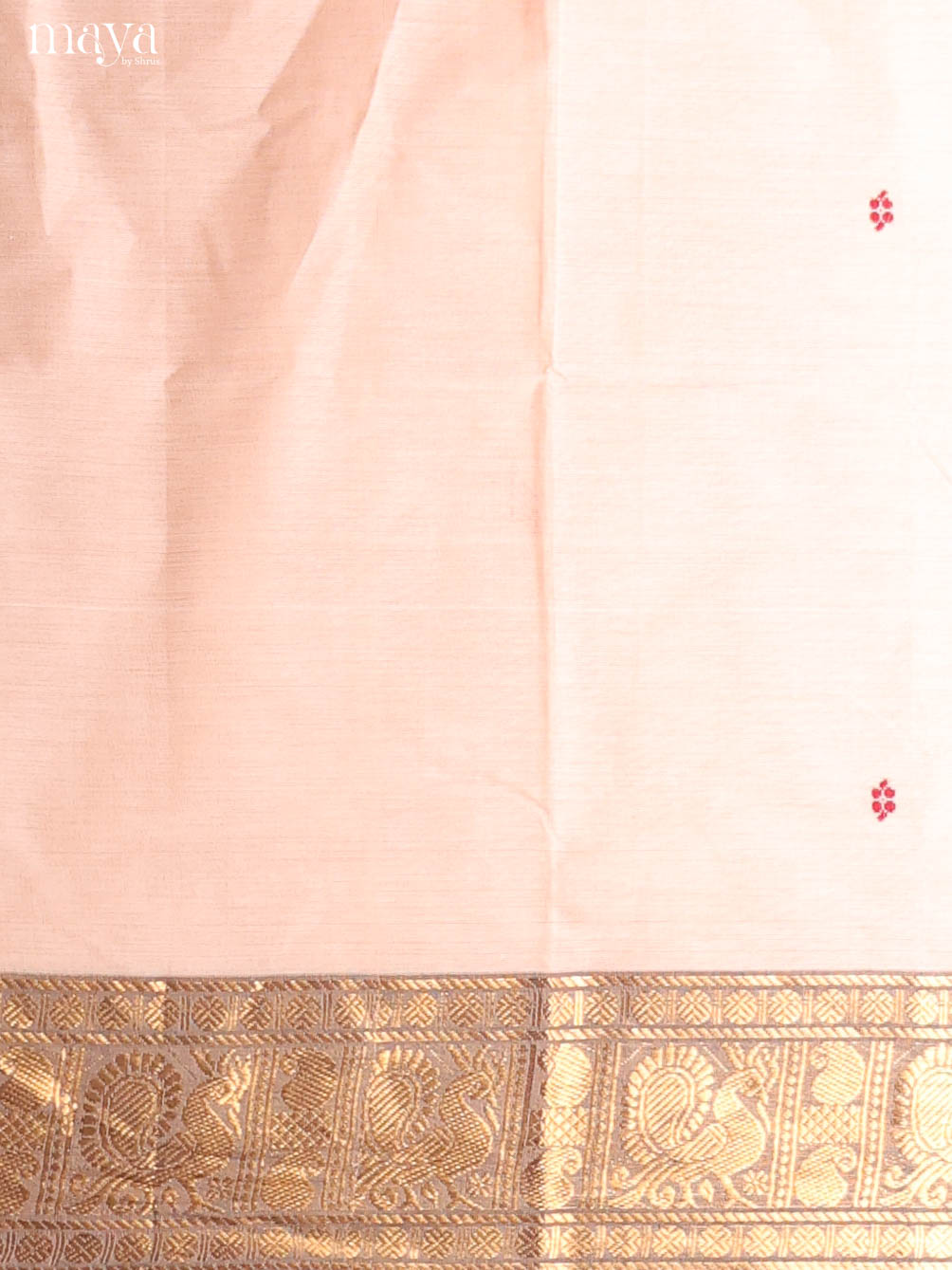Cream-chettinad top & dupatta combo