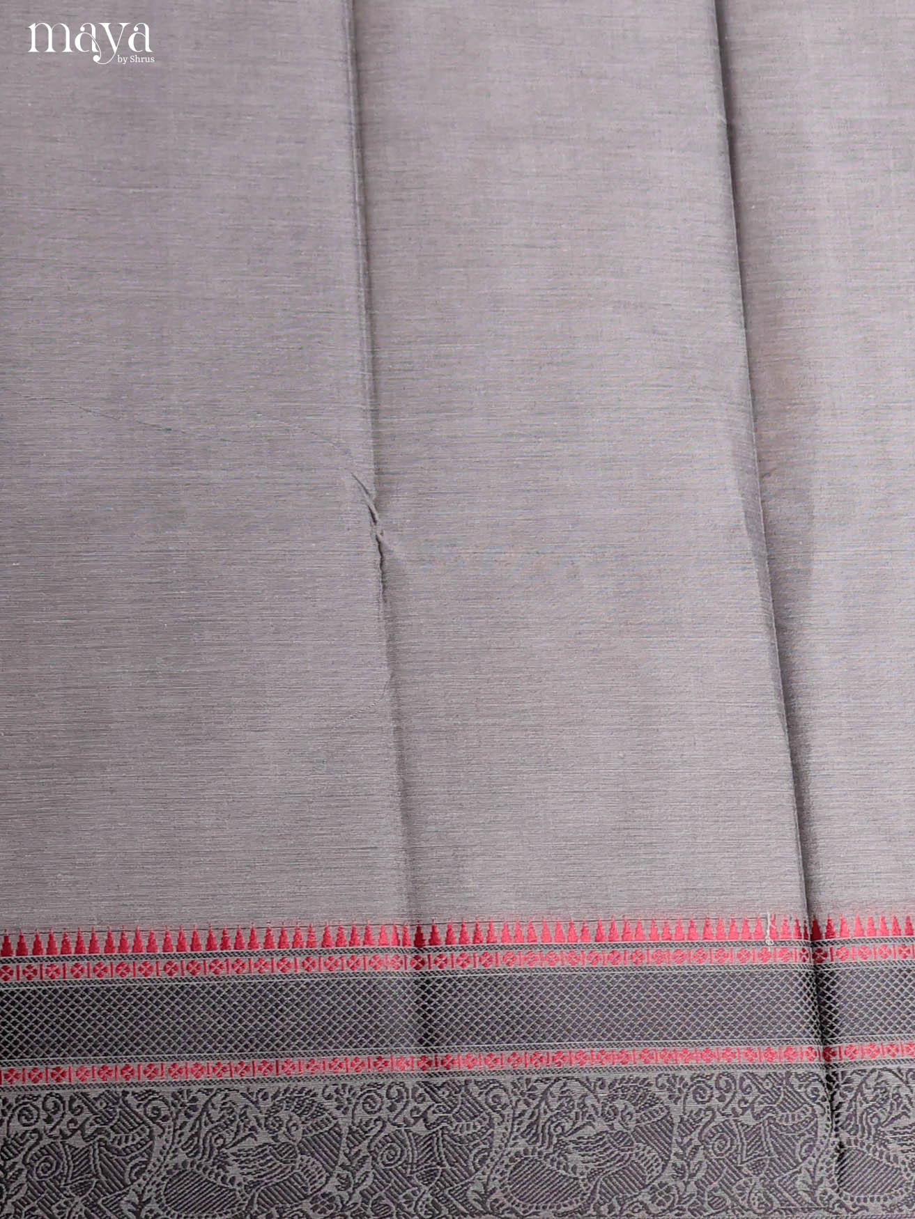 Grey & Black-chettinad top & dupatta combo