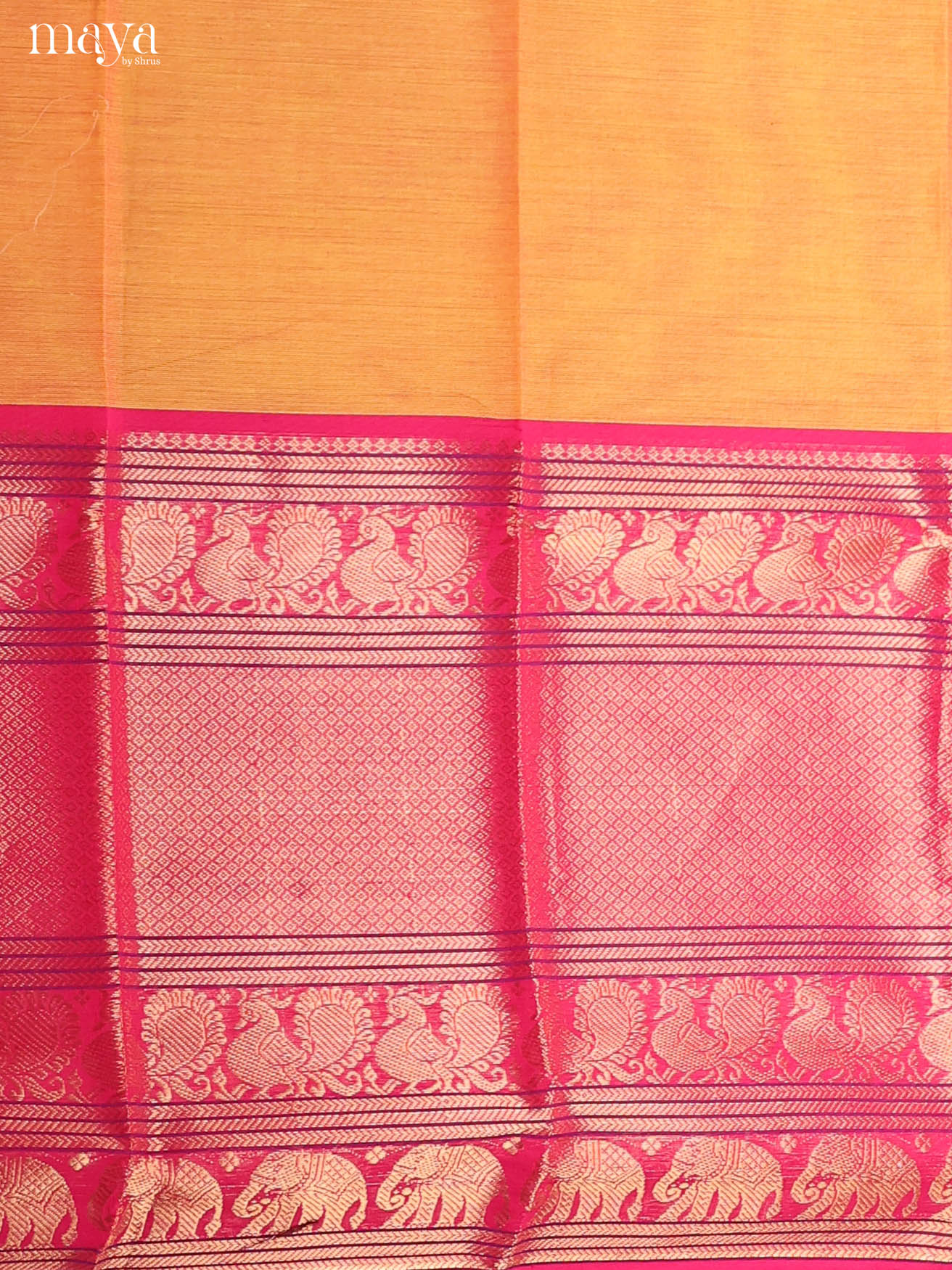 Orange & Pink-chettinad top & dupatta combo
